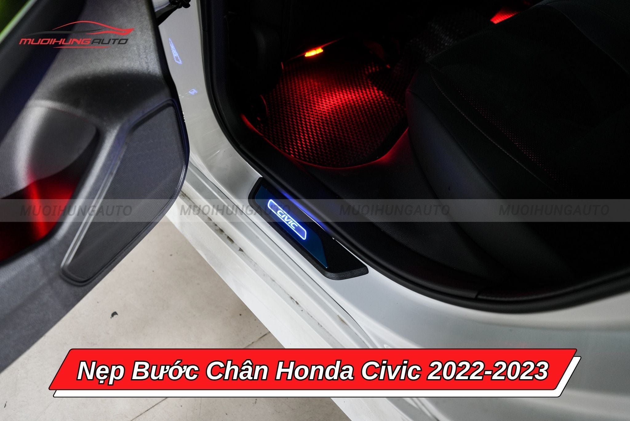 Nẹp bước chân ô tô Honda Civic 2022-2023