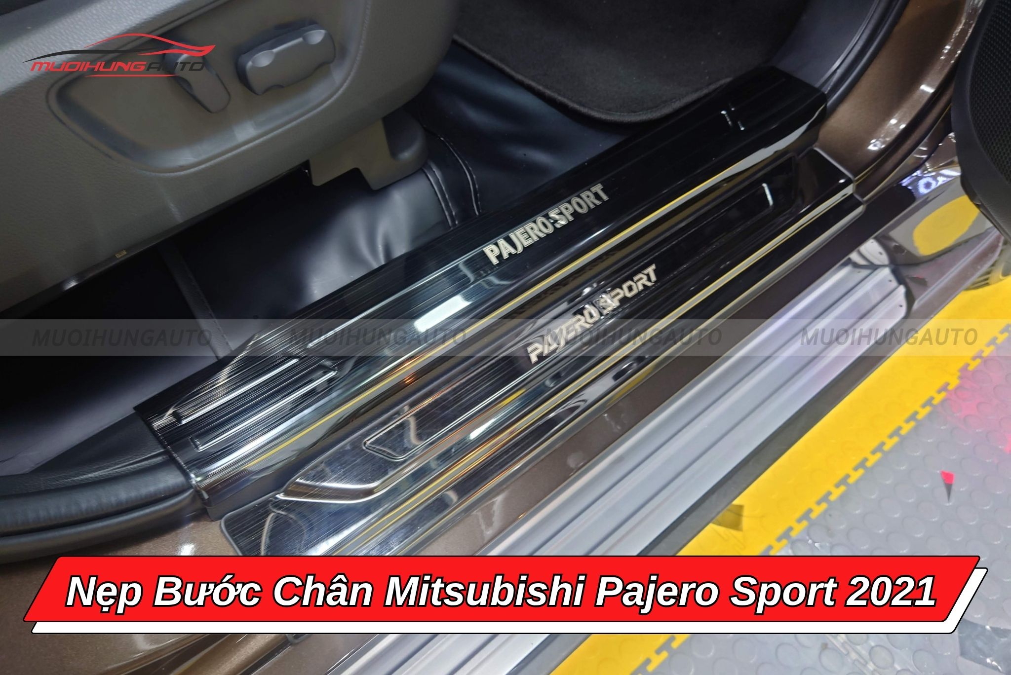 Nẹp bước chân xe ô tô Mitsubishi Pajero Sport 2021