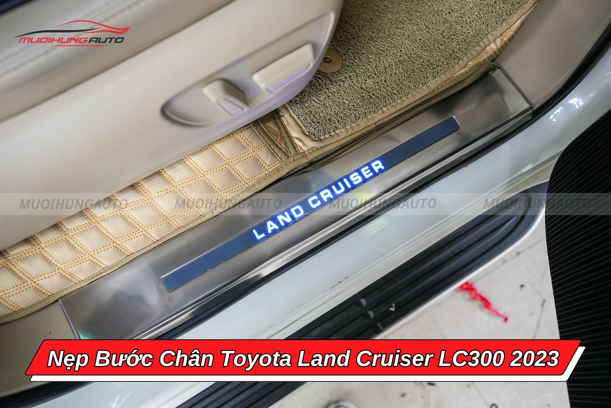 Nẹp bước chân xe ô tô Toyota Land Cruiser LC300 2023