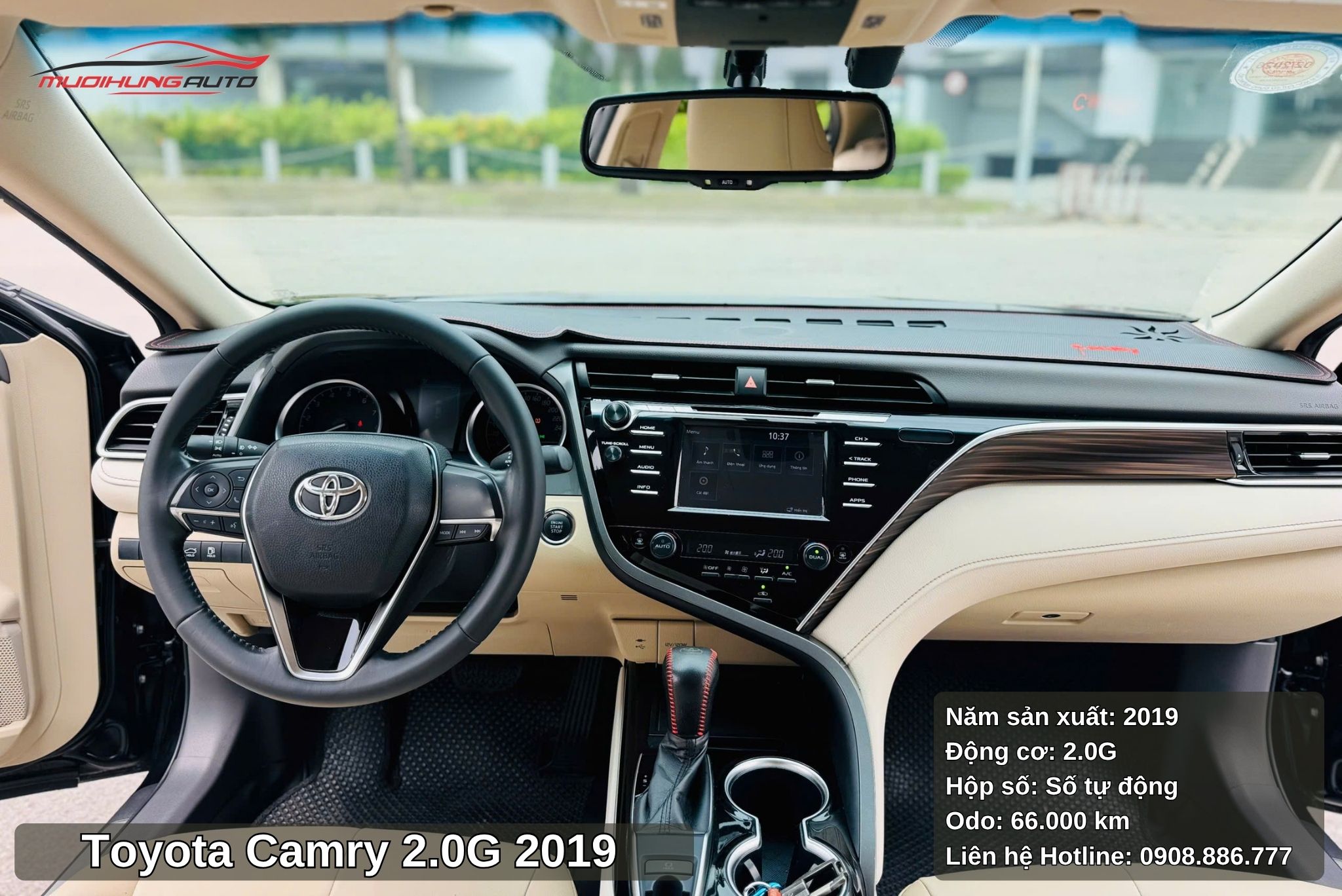 Nội thất xe Toyota Camry 2.0G 2019 sạch đẹp như mới