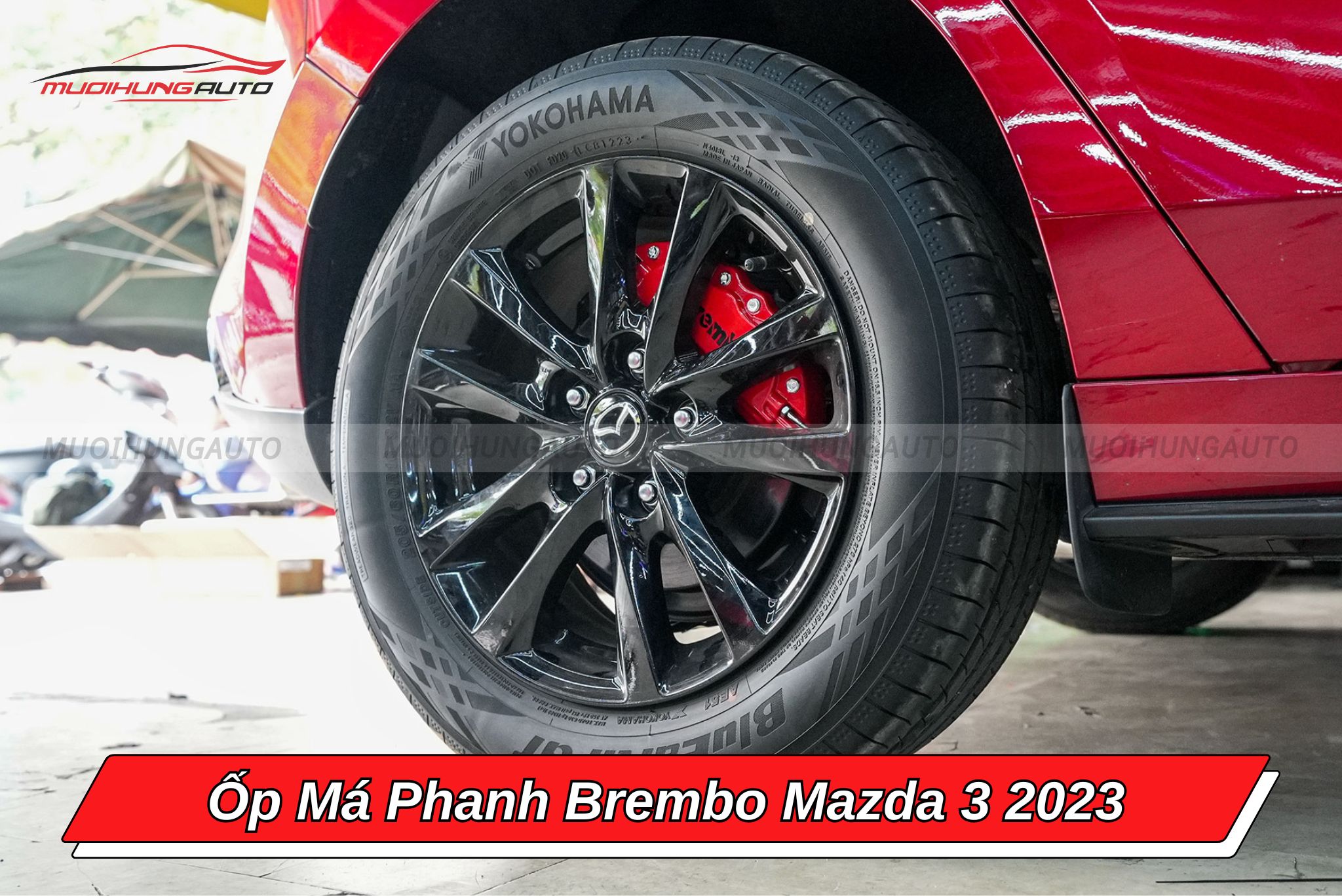 Ốp chân phanh Brembo Mazda 3 2023