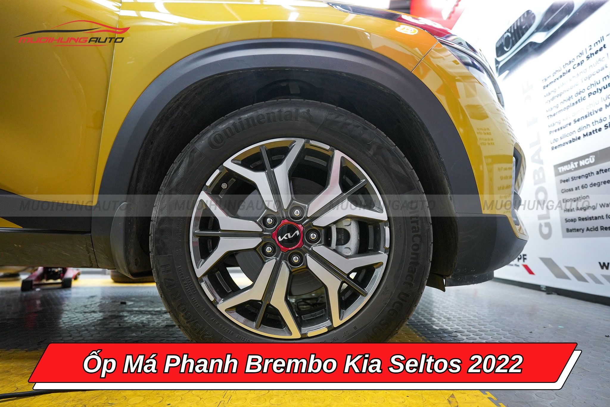 Ốp chân phanh Brembo ô tô Kia Seltos 2022