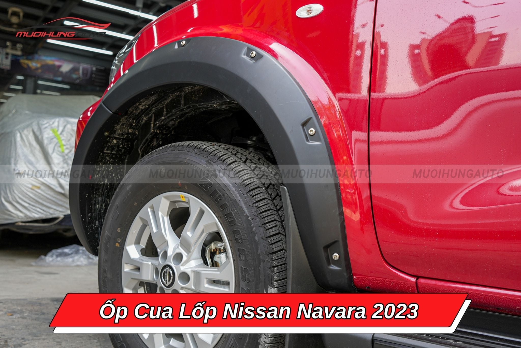 Ốp cua lốp cho Nissan Navara 2023