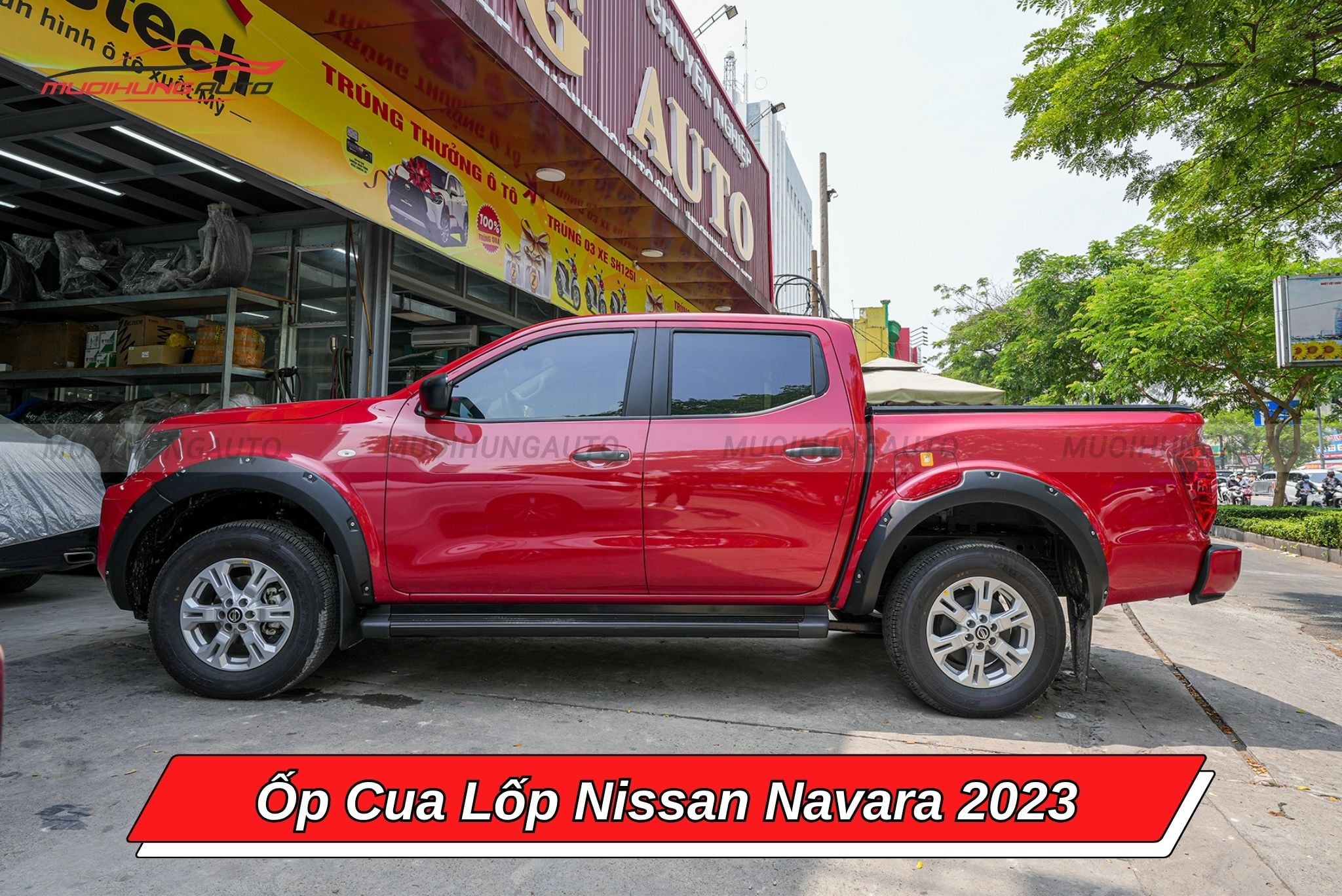 Ốp cua lốp ô tô Nissan Navara 2023