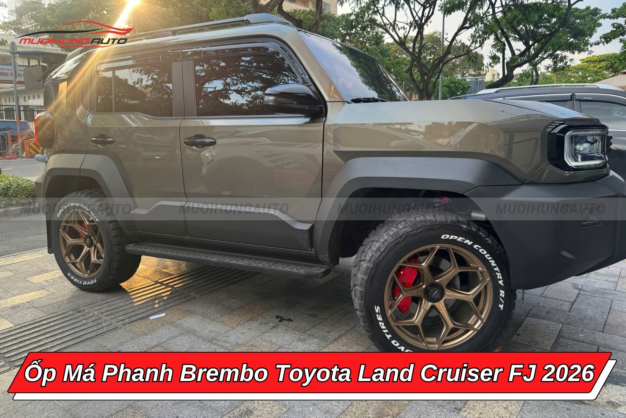 Ốp heo dầu Brembo cho xe Toyota Land Cruiser FJ 2026