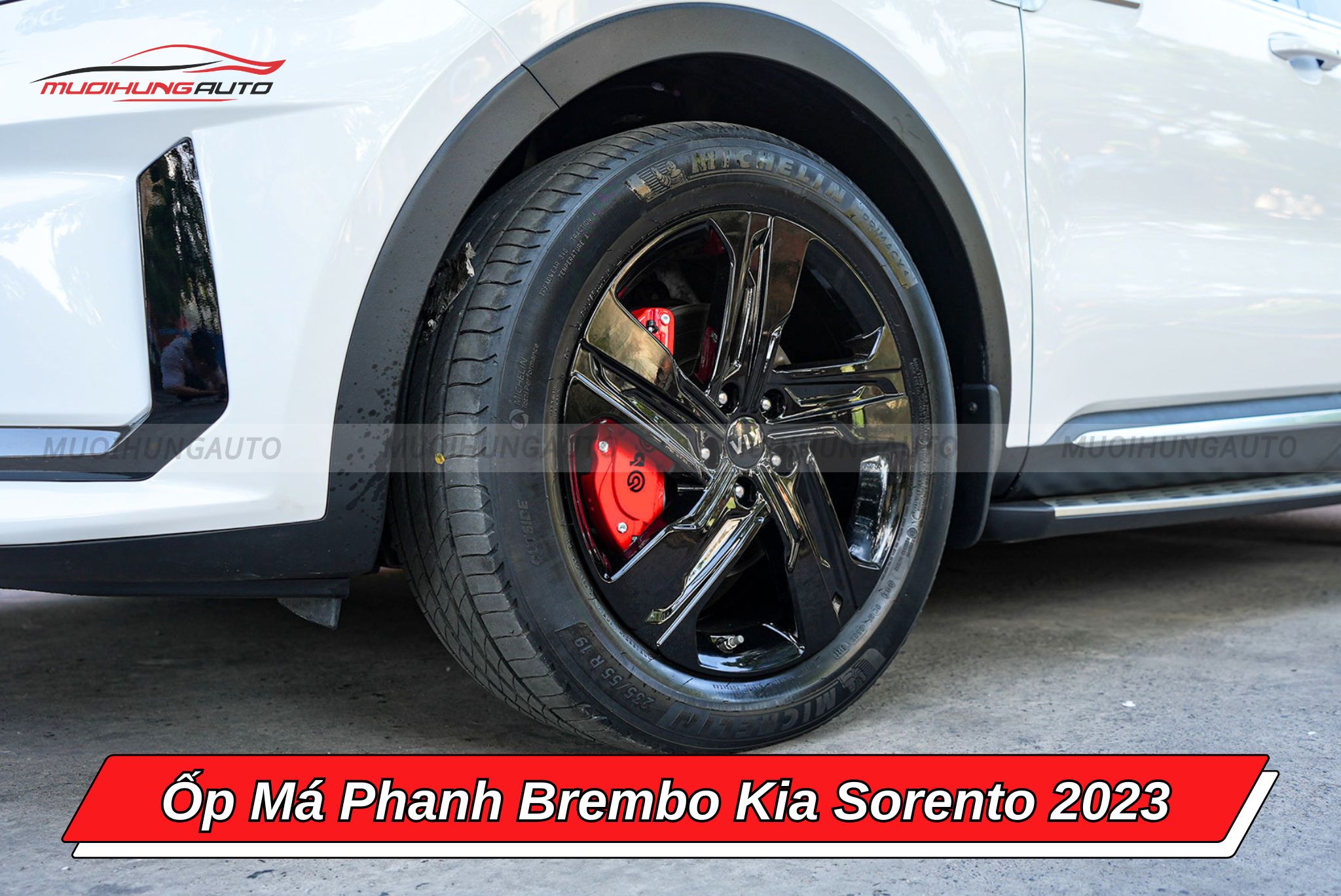 Ốp heo dầu Brembo ô tô Kia Sorento 2023