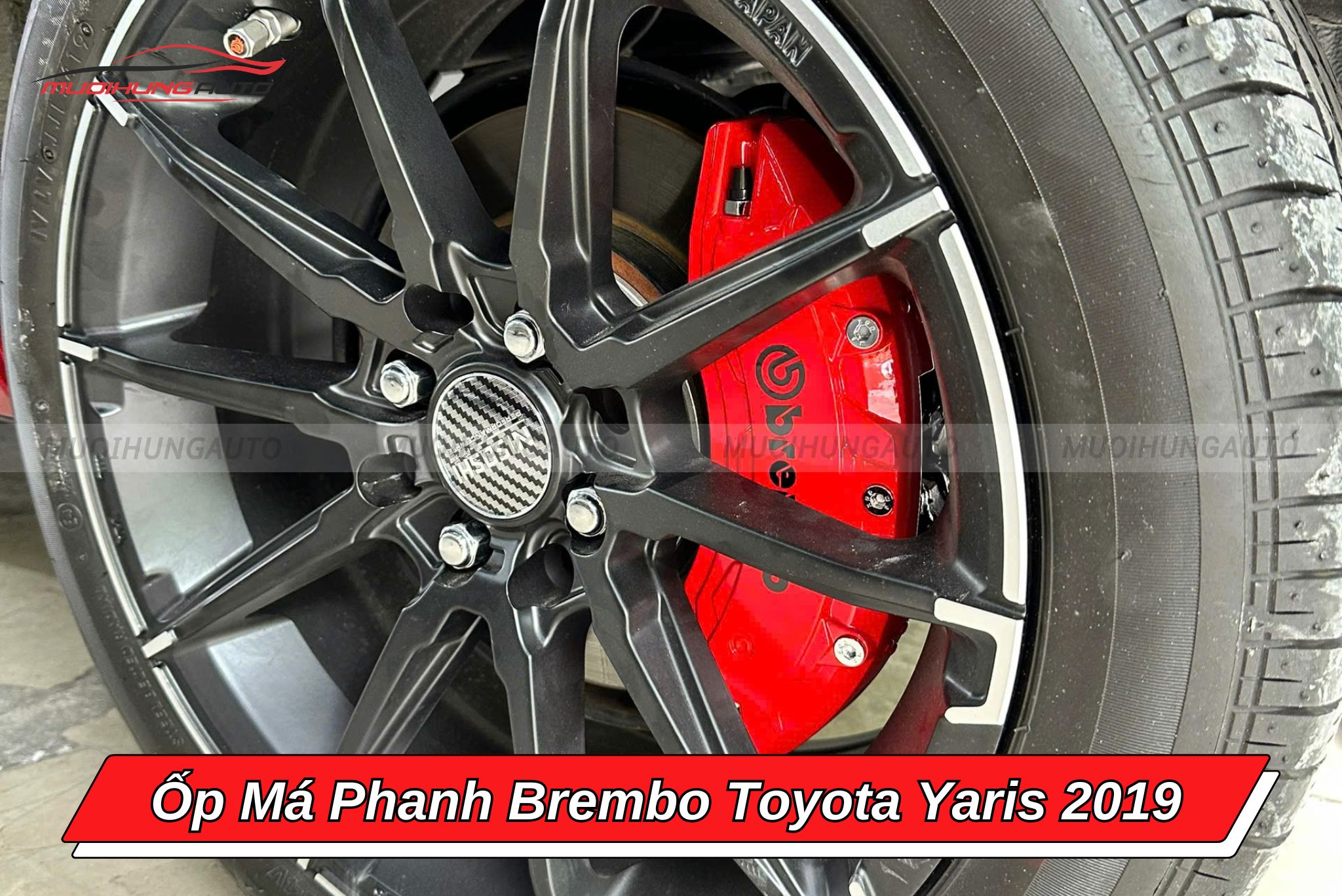 Ốp heo dầu Brembo Toyota Yaris 2019