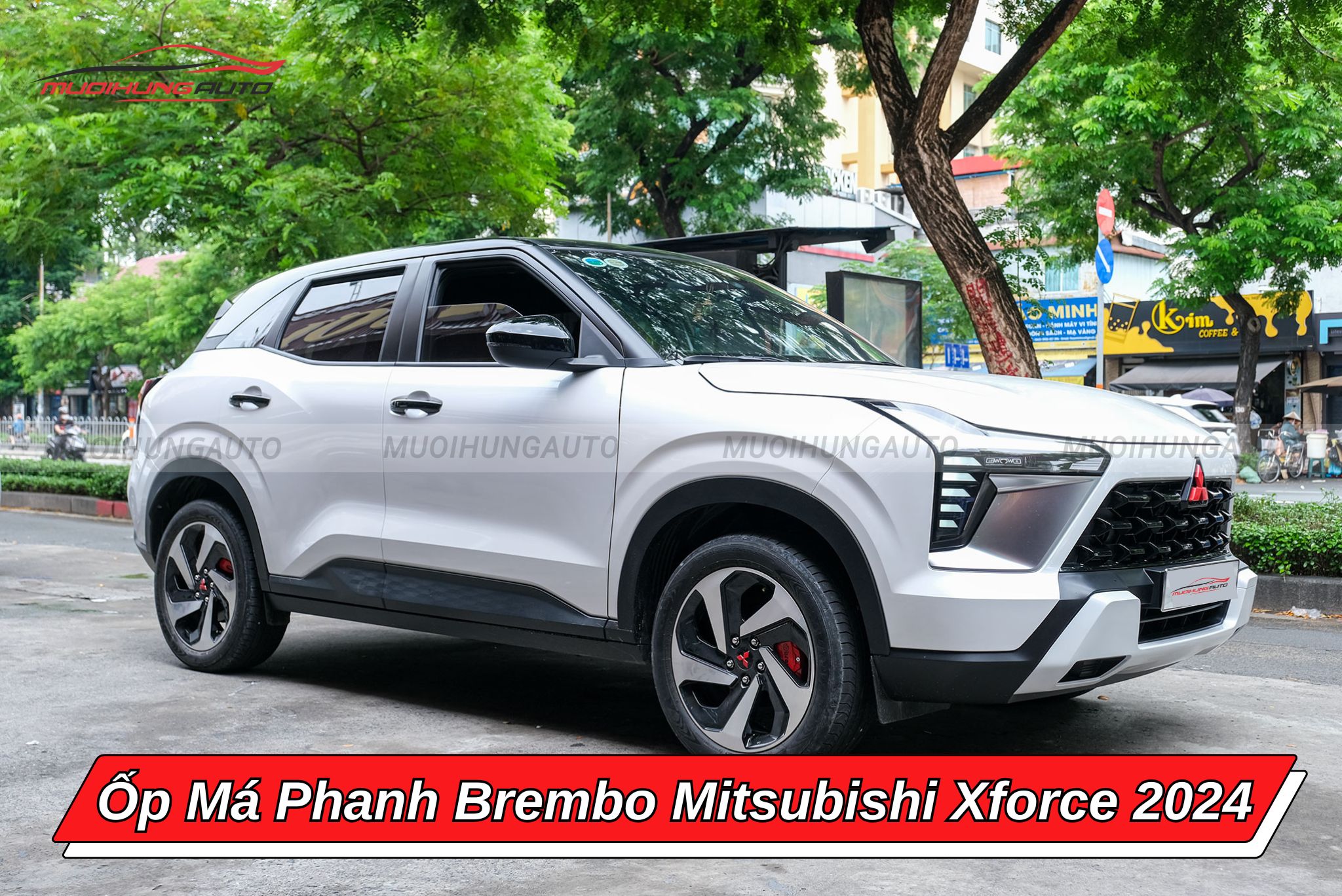 Ốp heo dầu Brembo xe Mitsubishi Xforce 2024