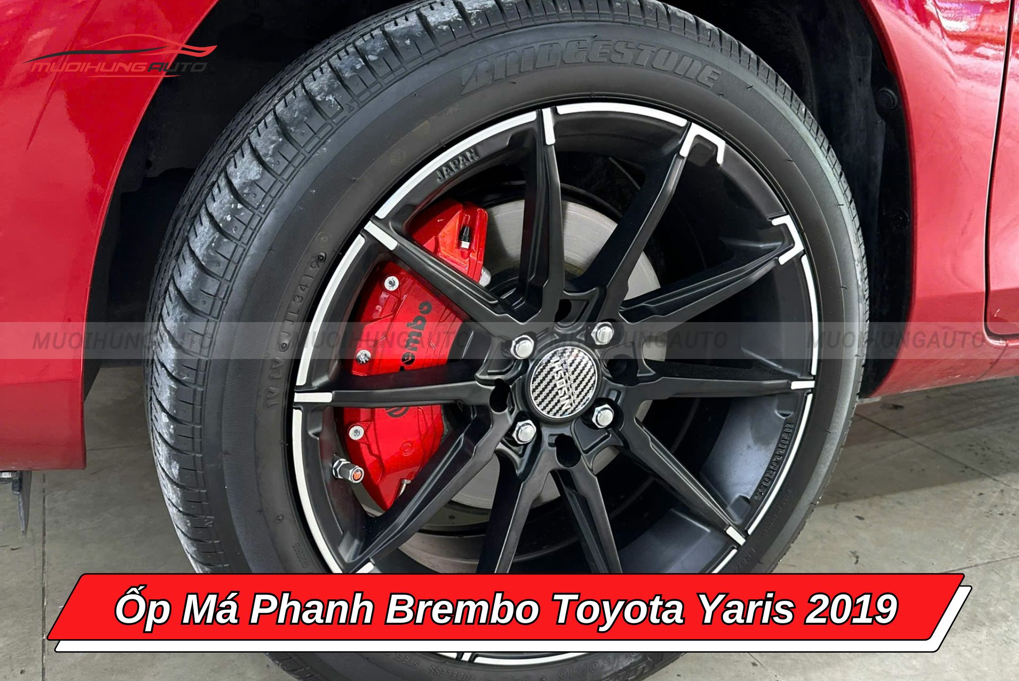 Ốp má phanh Brembo cho xe Toyota Yaris 2019