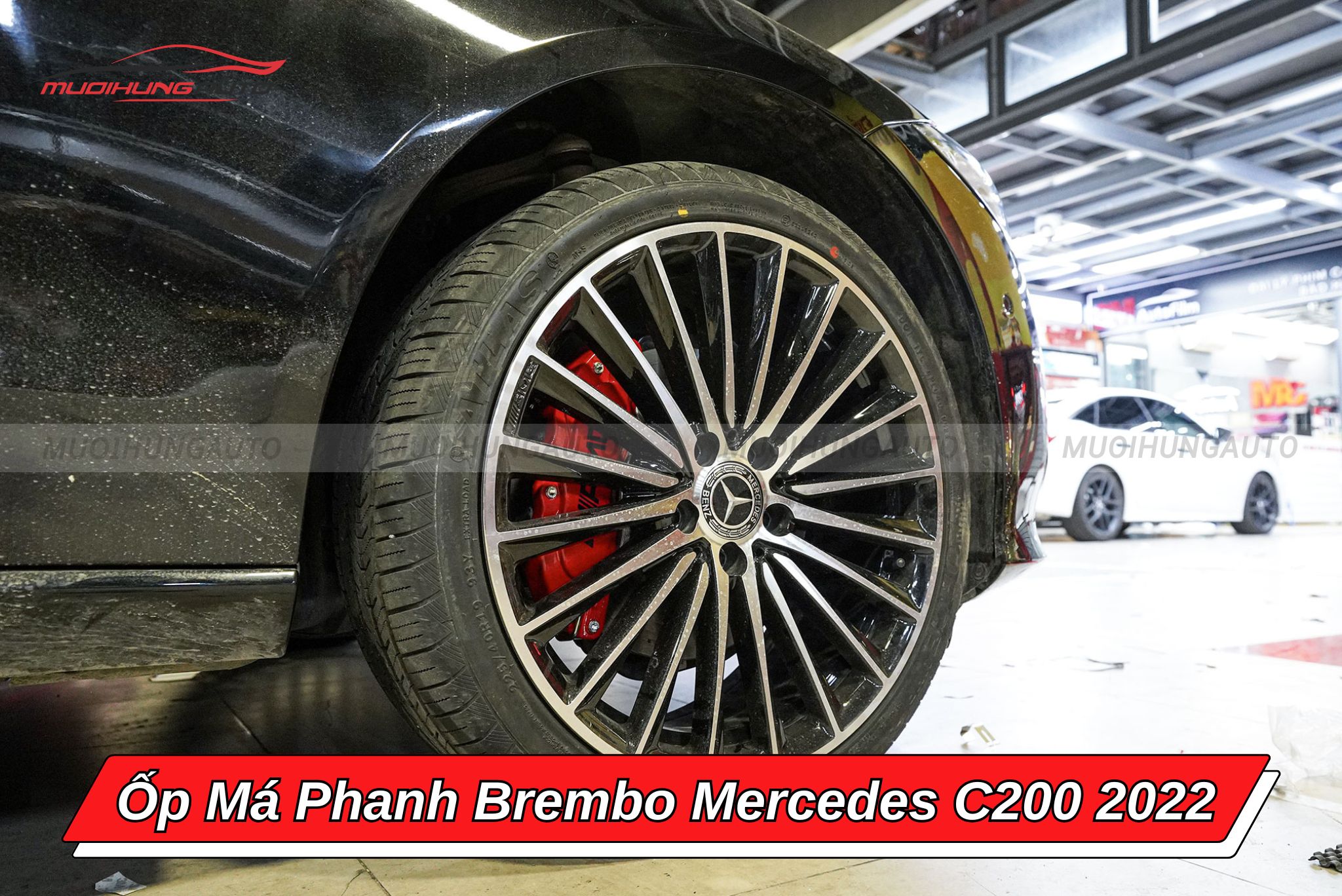 Ốp má phanh Brembo ô tô Mercedes C200 2022