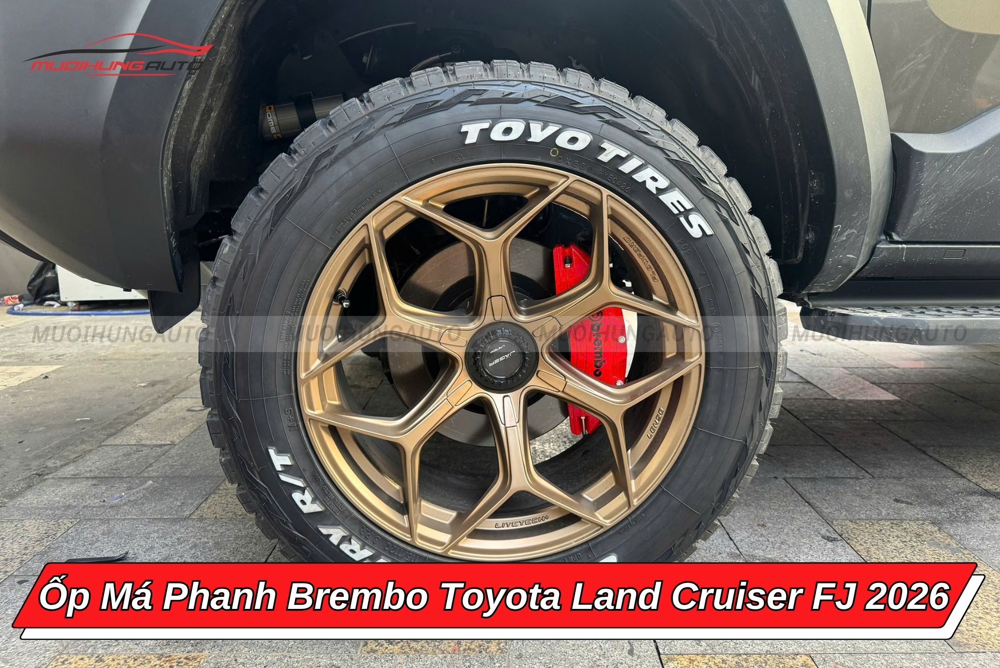 Ốp má phanh Brembo ô tô Toyota Land Cruiser FJ 2026