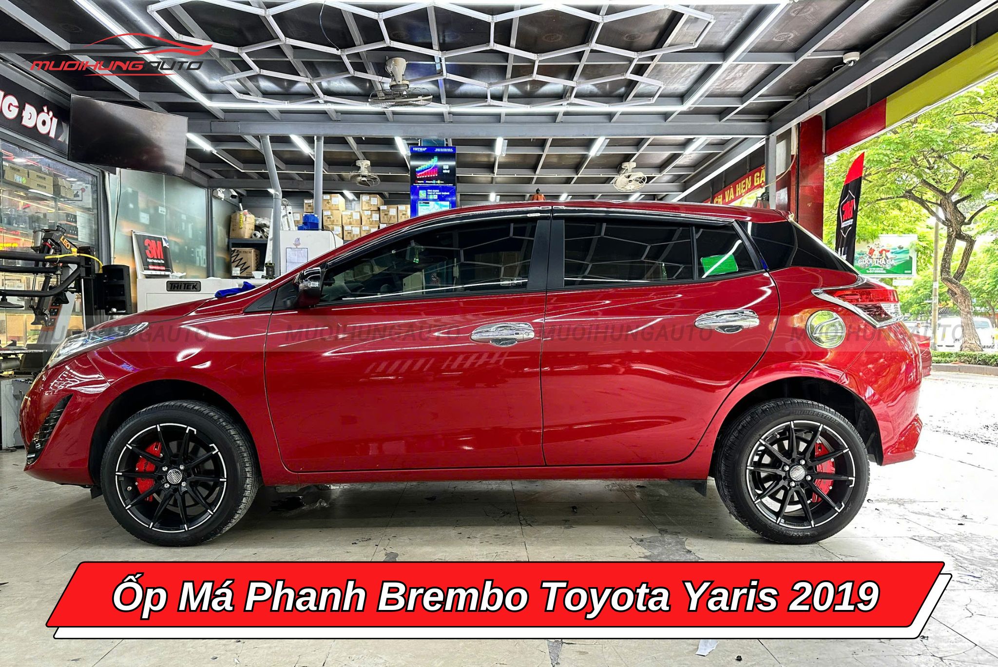 Ốp má phanh Brembo ô tô Toyota Yaris 2019
