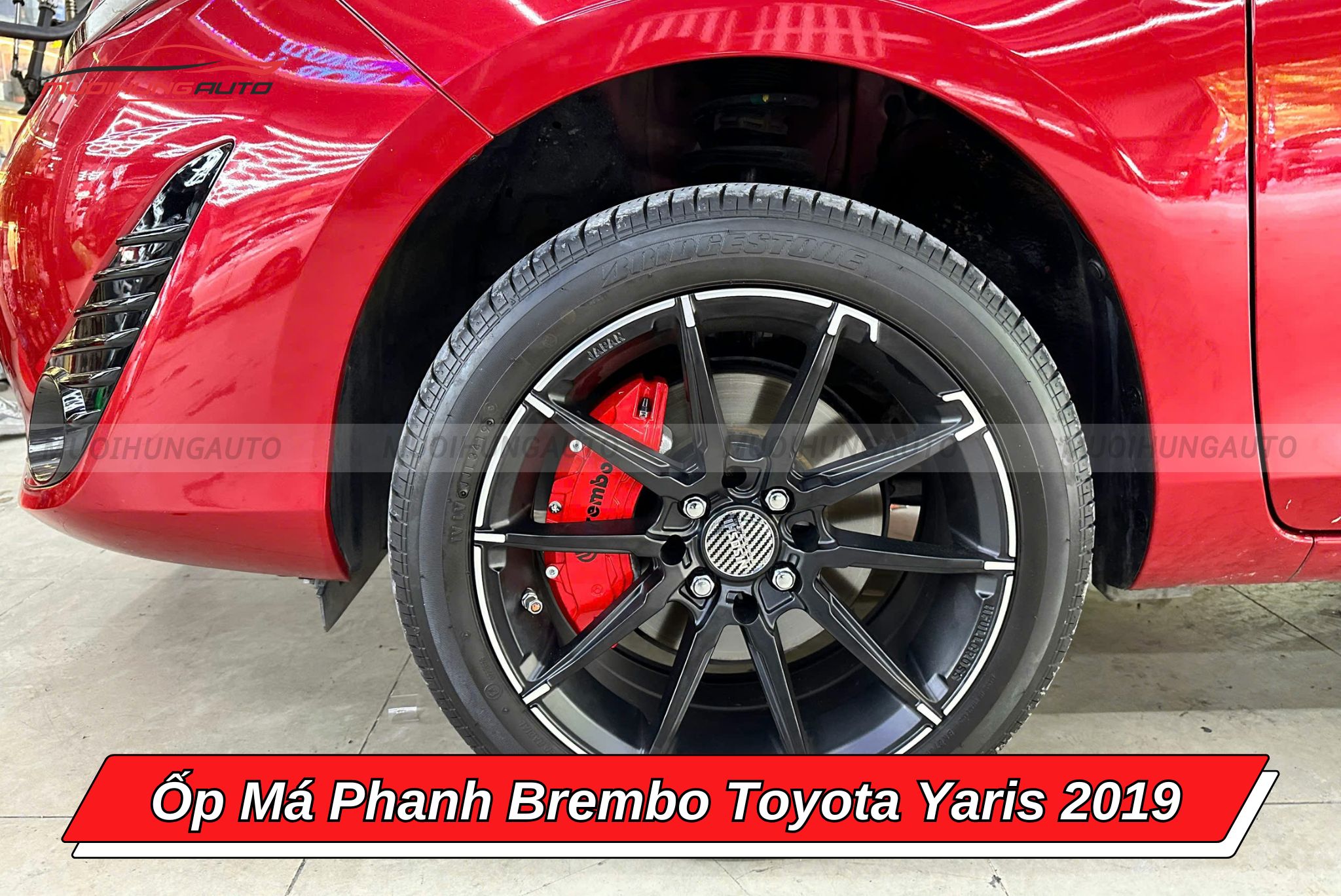 Ốp má phanh Brembo Toyota Yaris 2019