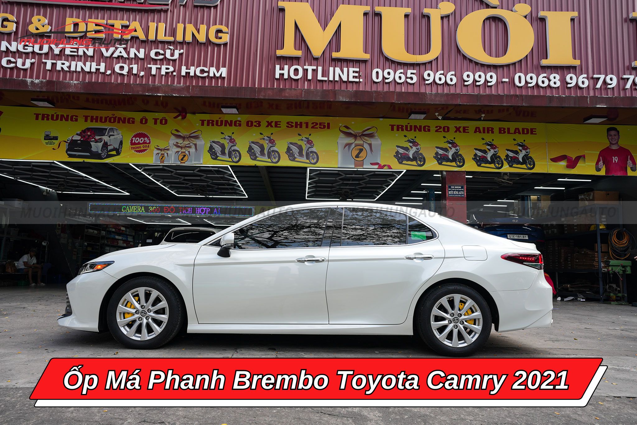 Ốp má phanh ô tô Toyota Camry 2021