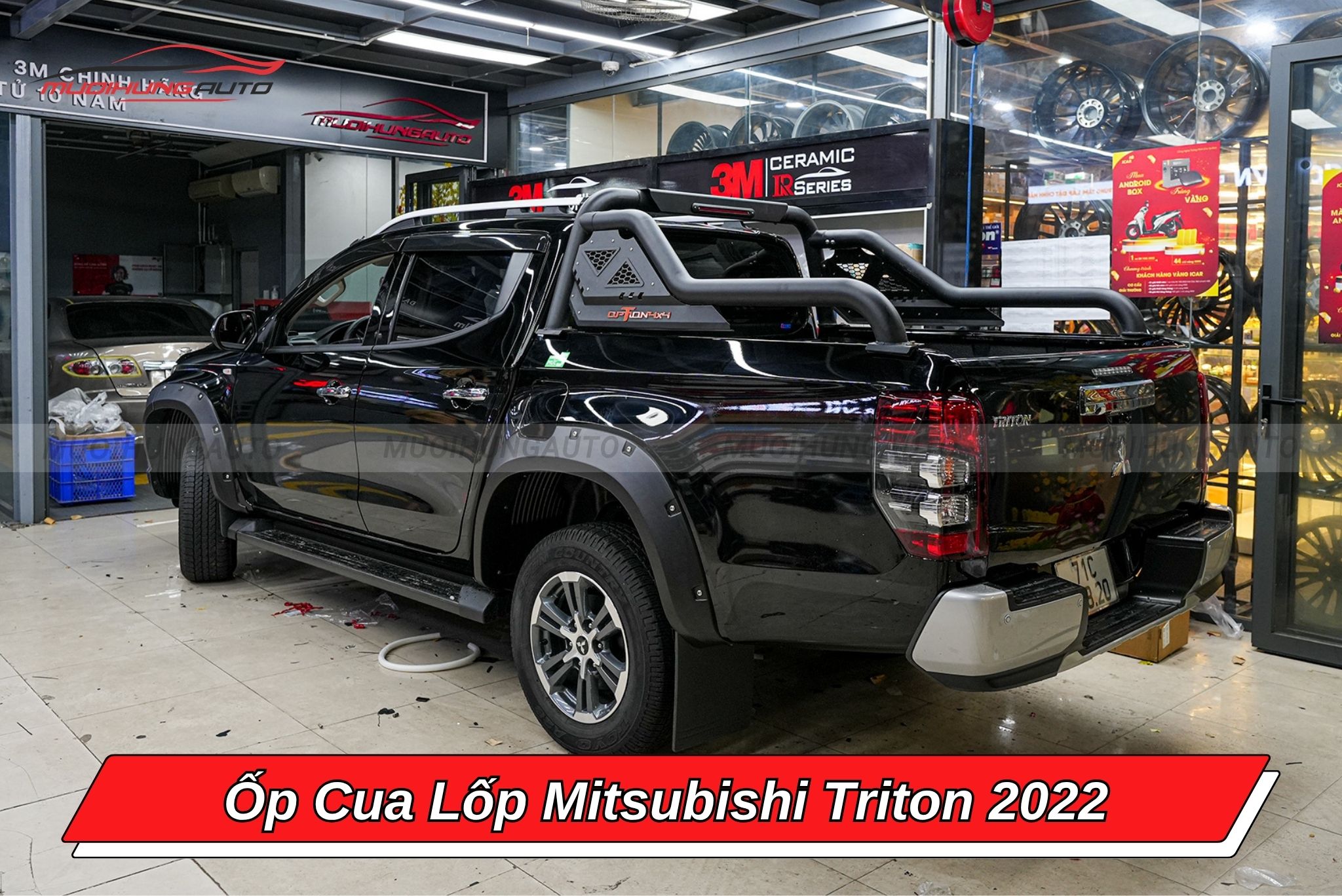 Ốp viền cua bánh cho Mitsubishi Triton 2022