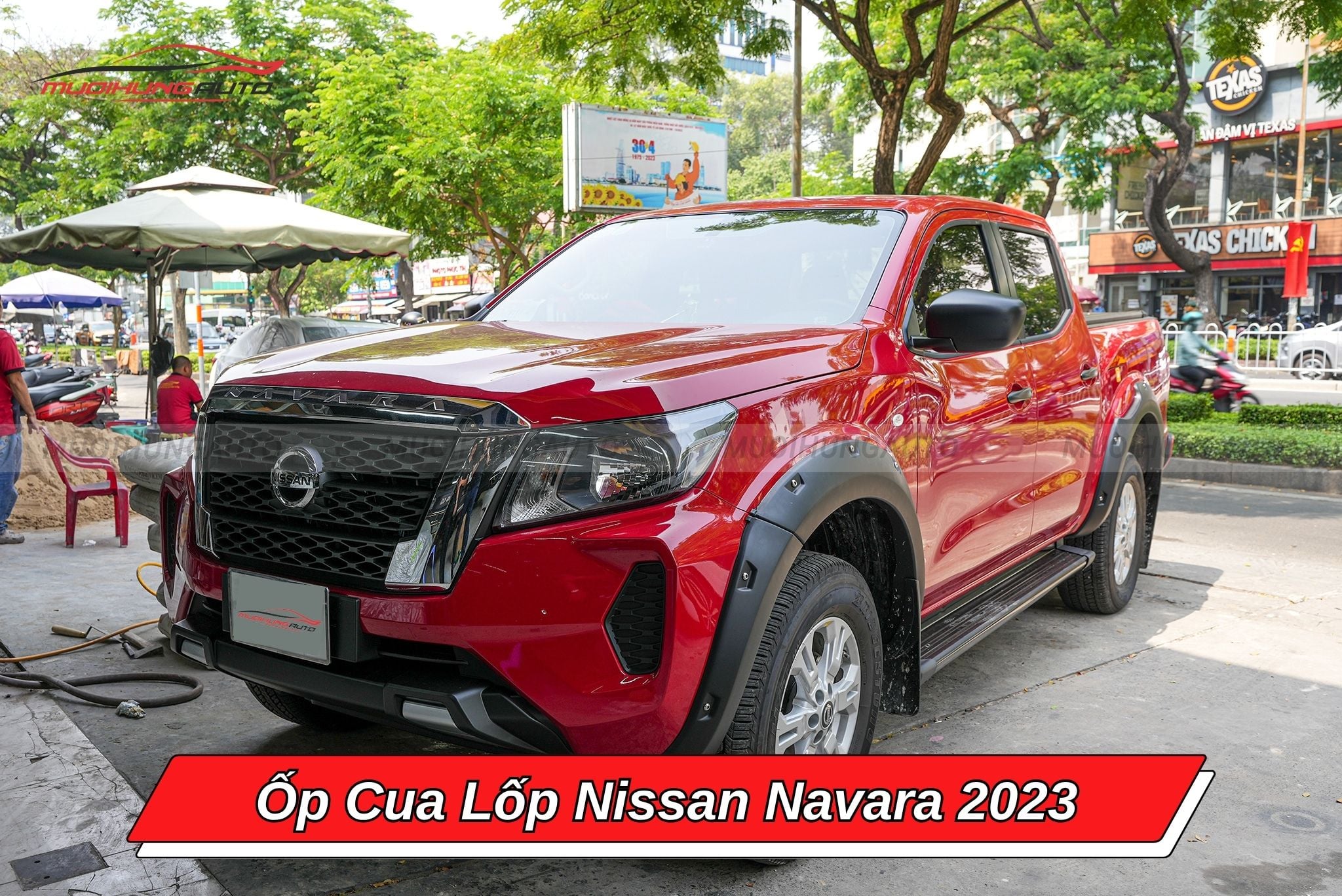Ốp viền cua bánh Nissan Navara 2023