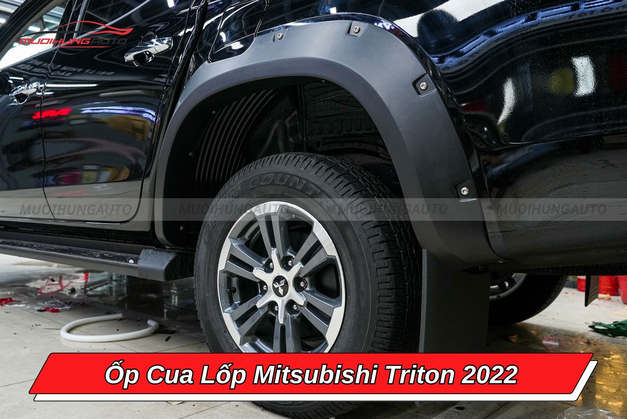 Ốp viền cua lốp cho Mitsubishi Triton 2022