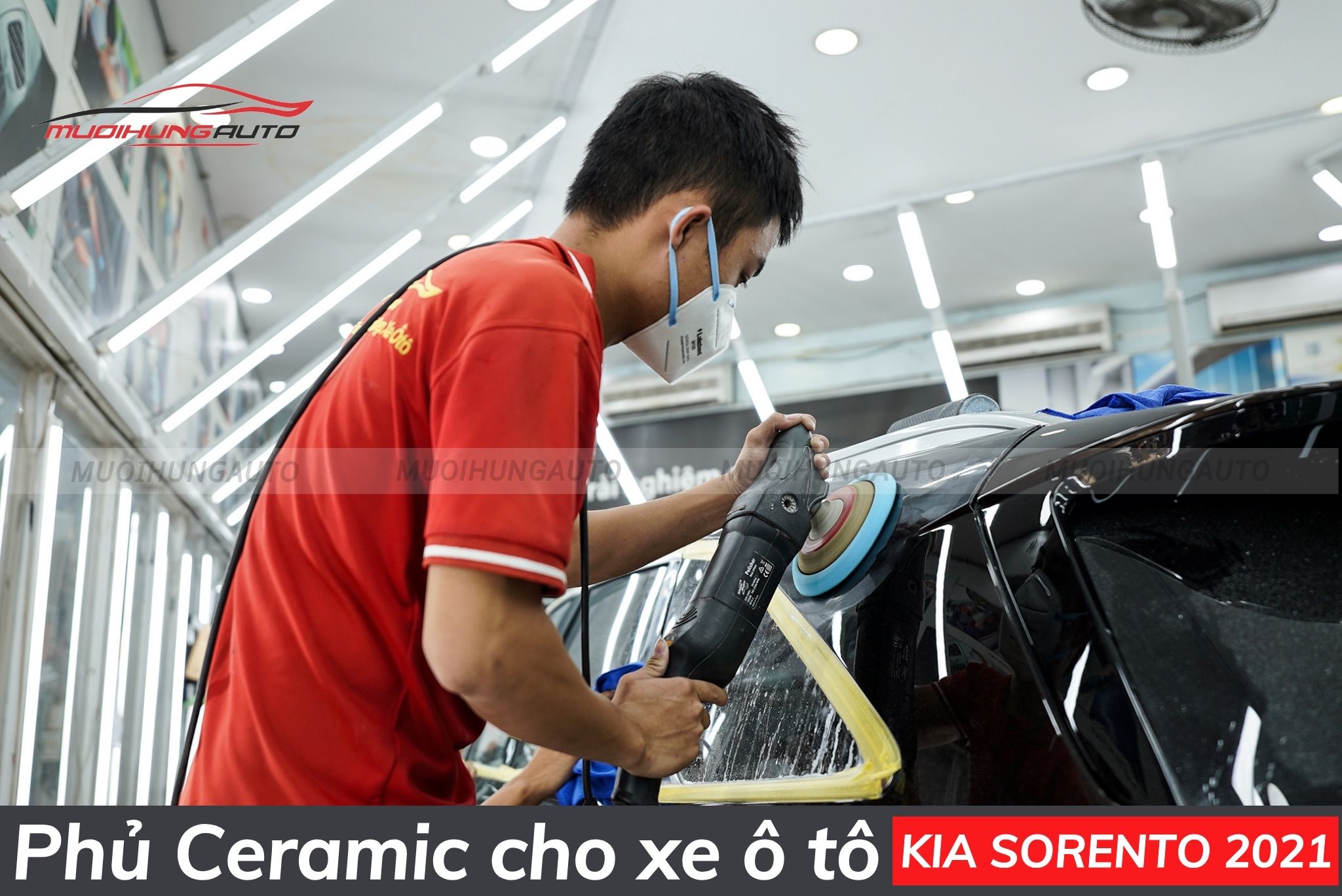 Phủ bóng ceramic Kia Sorento 2021