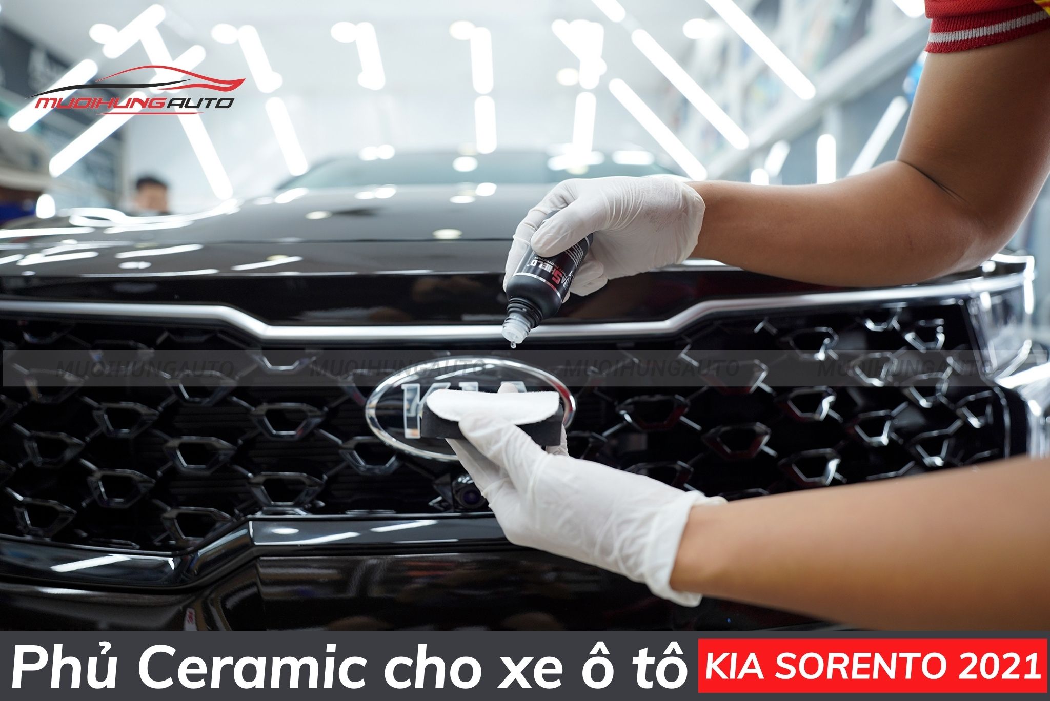 Phủ ceramic cho xe ô tô Kia Sorento 2021