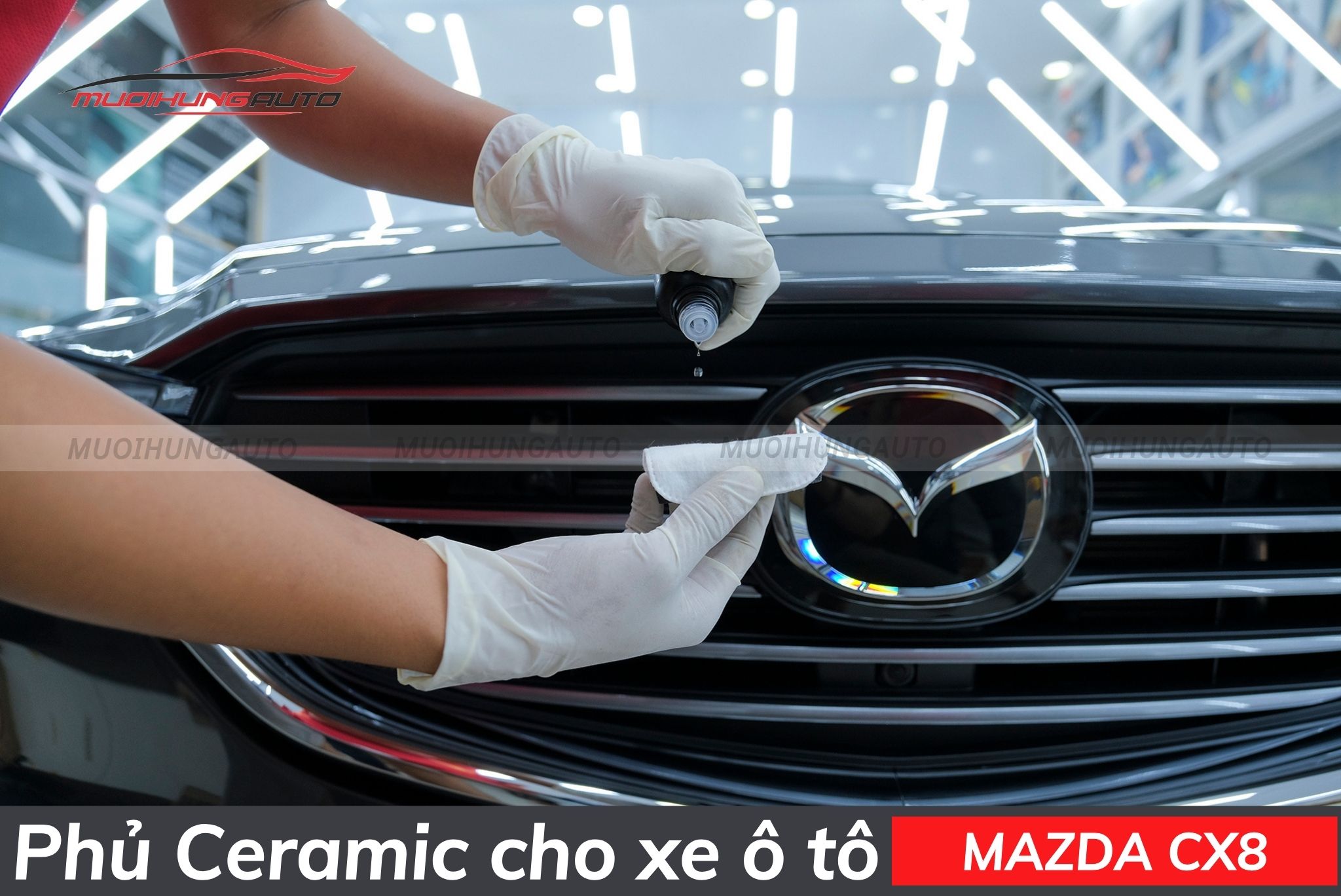 Phủ ceramic cho xe ô tô Mazda CX8