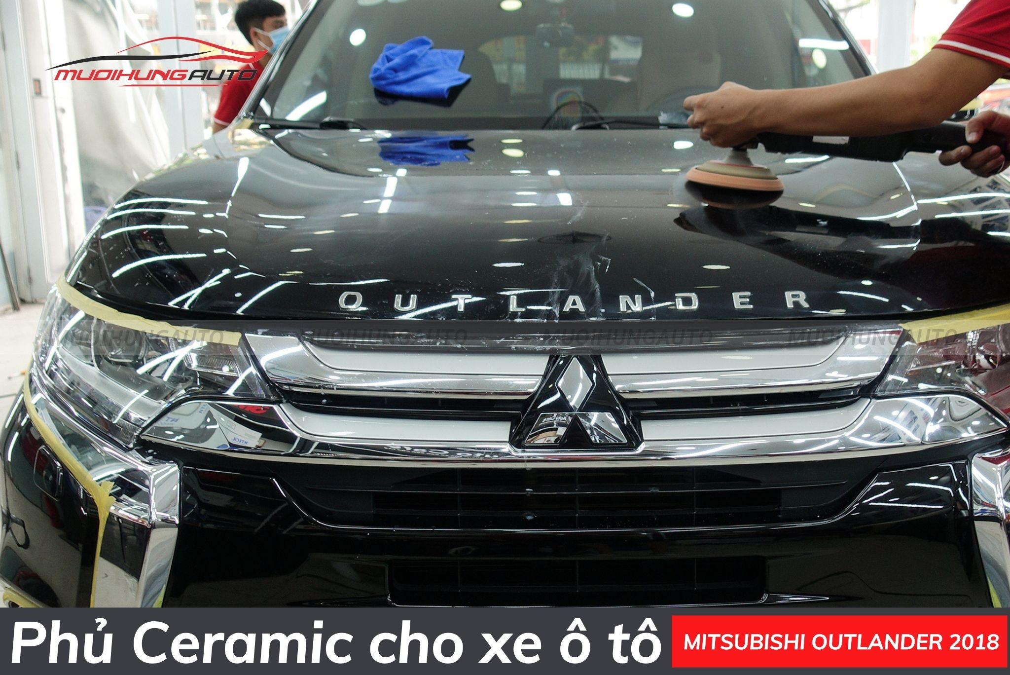 Phủ ceramic cho xe ô tô Mitsubishi Outlander 2018