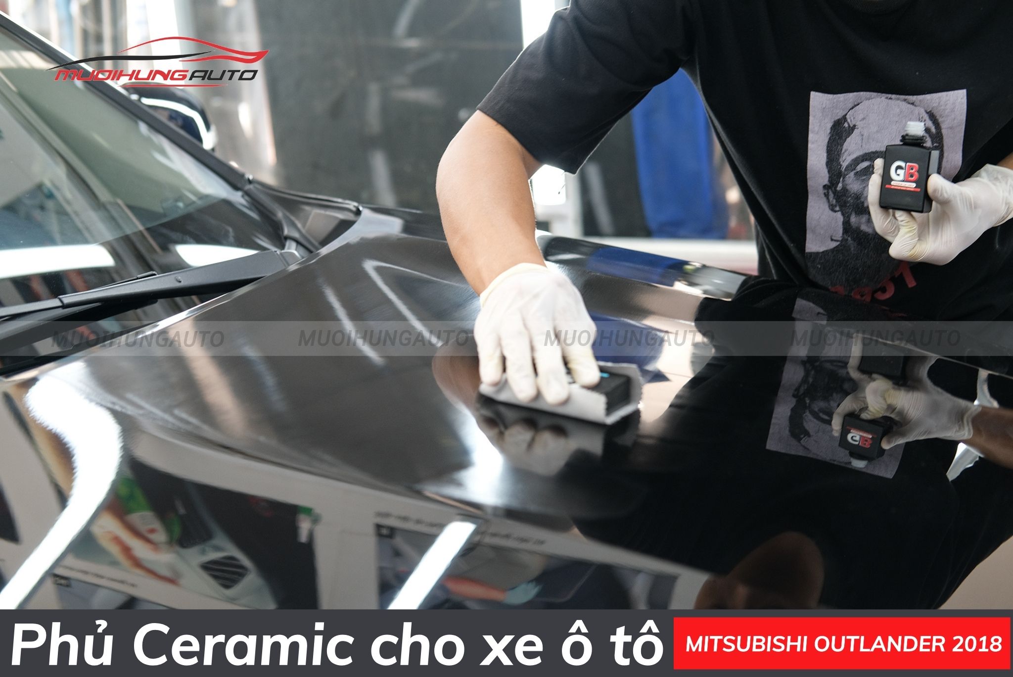 Phủ ceramic ô tô Mitsubishi Outlander 2018