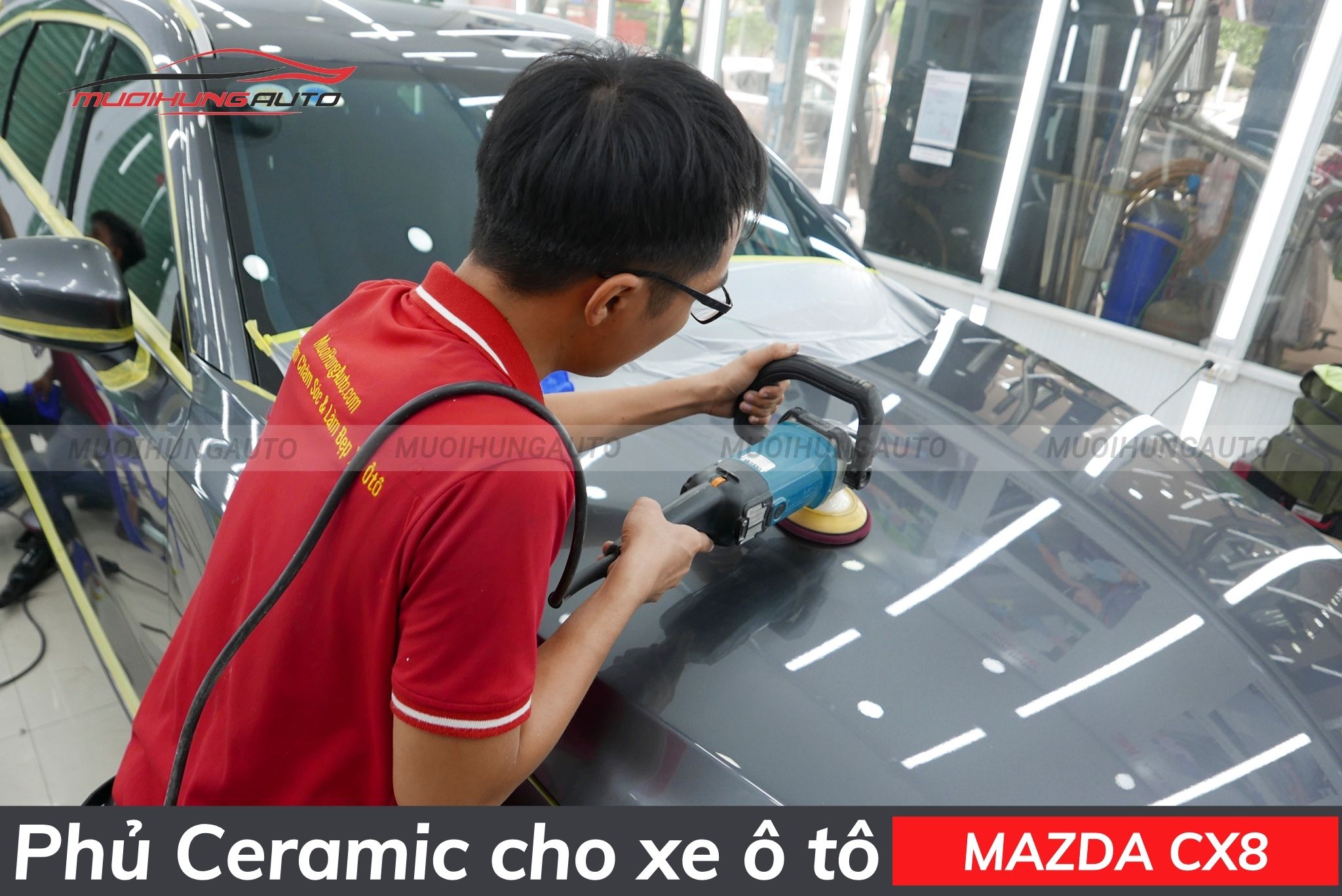 Sơn phủ ceramic cho xe ô tô Mazda CX8