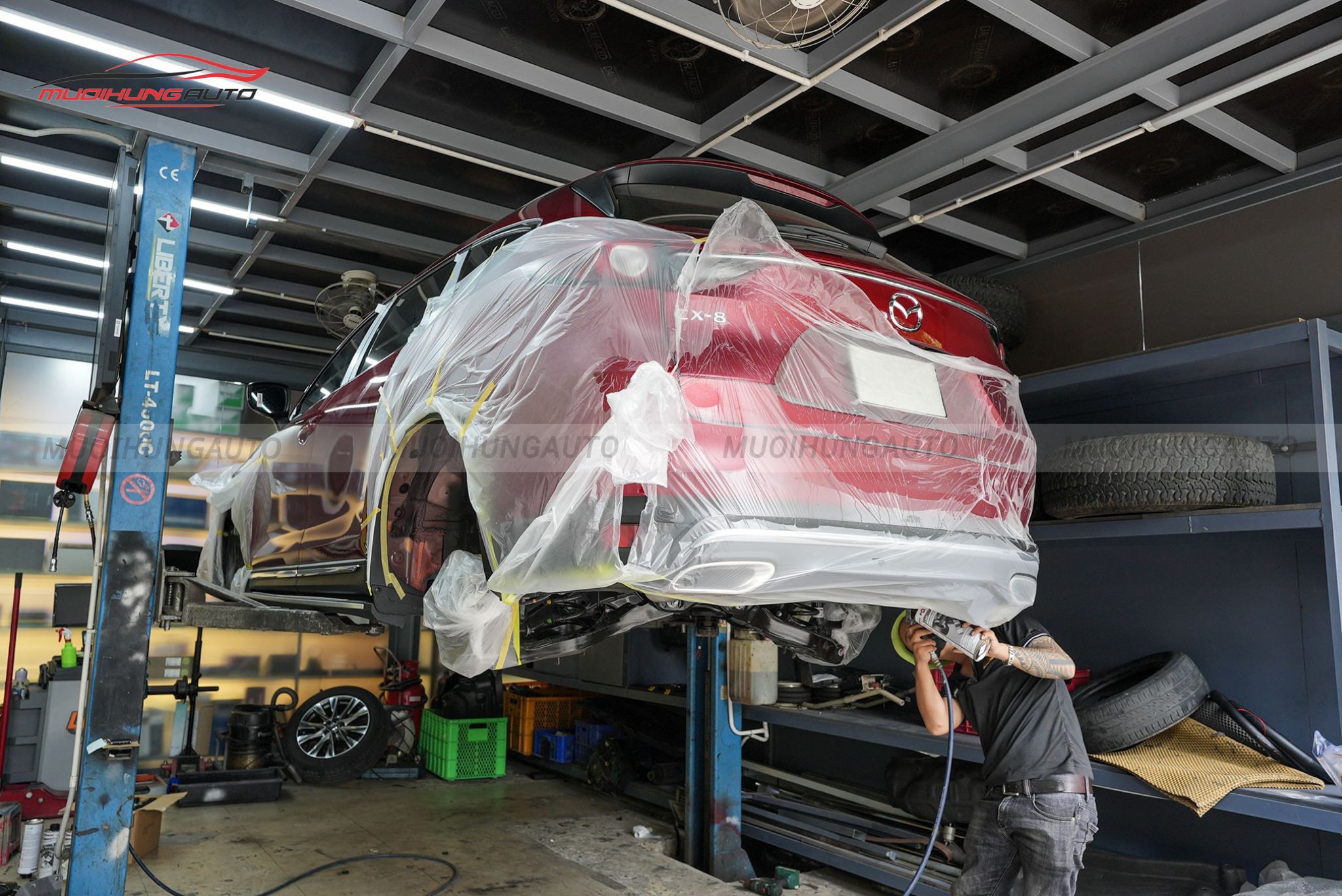 Sơn phủ gầm cho Mazda CX8 2023