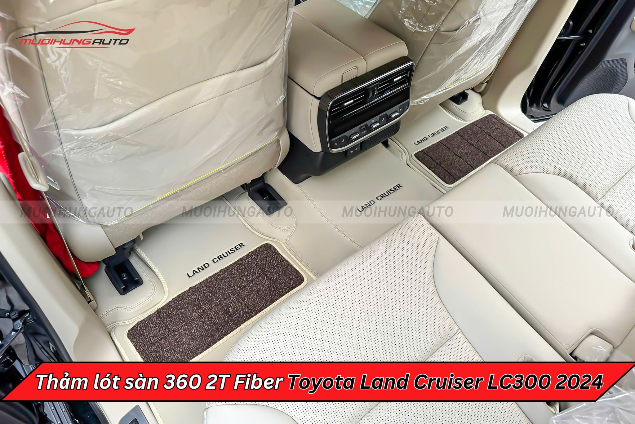 Thảm lót chân xe ô tô 360 2T Fiber Toyota Land Cruiser LC300 2024