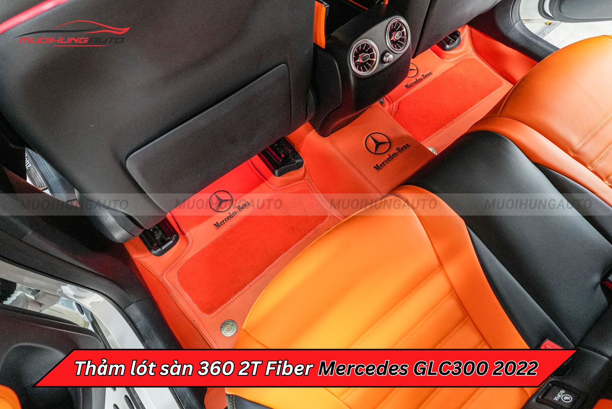 Thảm lót sàn 360 2T Fiber cho Mercedes GLC300 2022