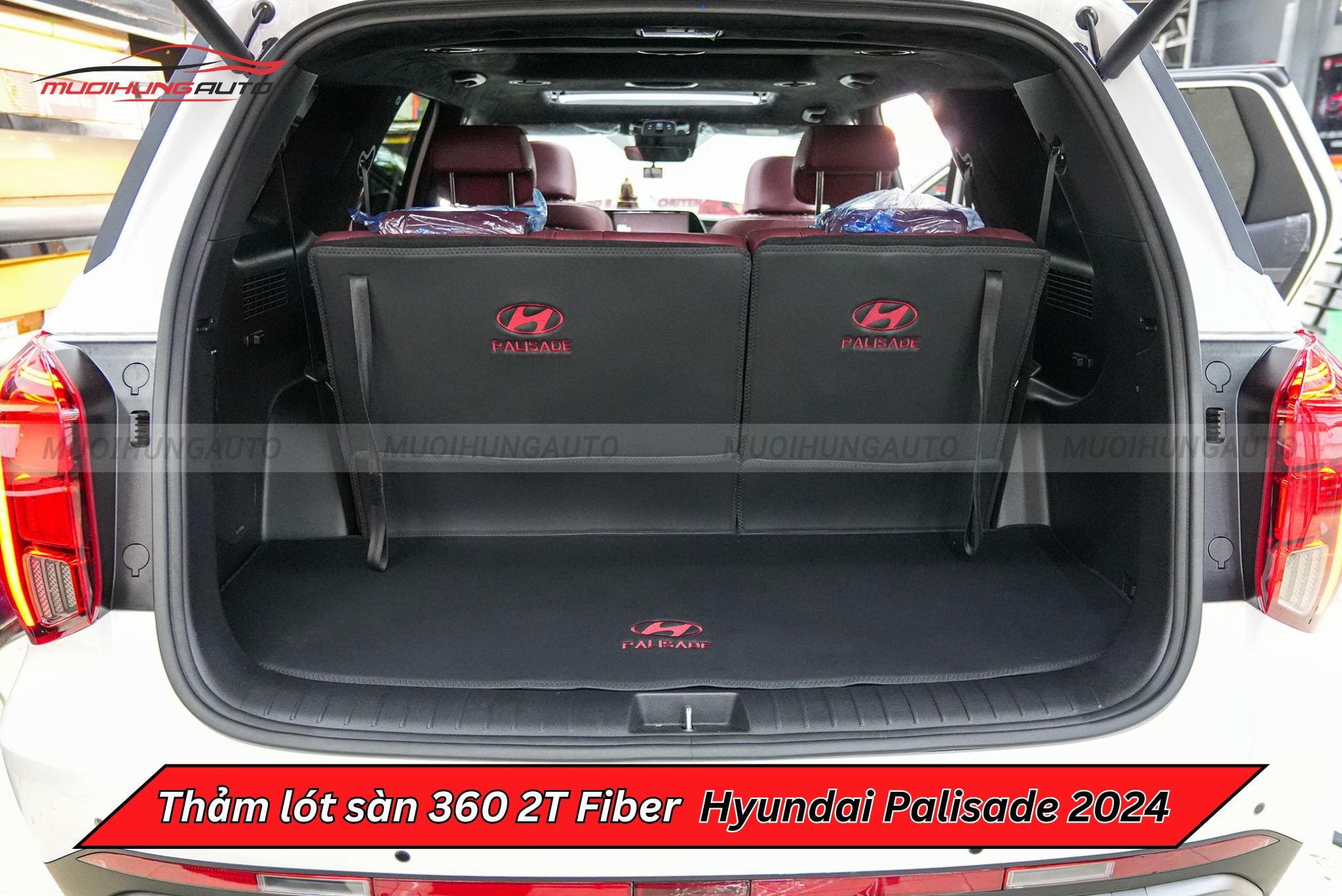 Thảm lót sàn 360 2T Fiber cho ô tô Hyundai Palisade 2024