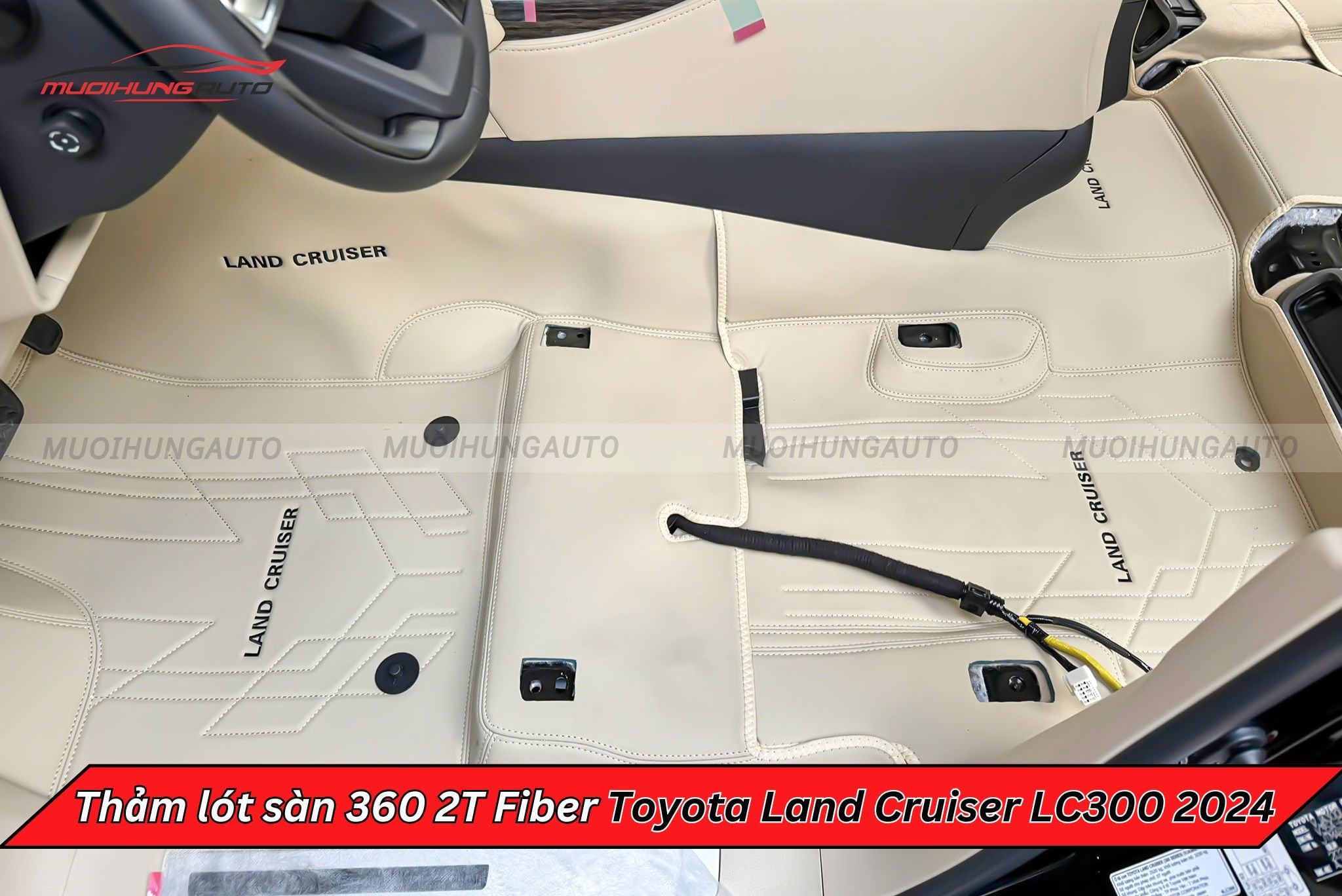 Thảm lót sàn 360 2T Fiber cho Toyota Land Cruiser LC300 2024
