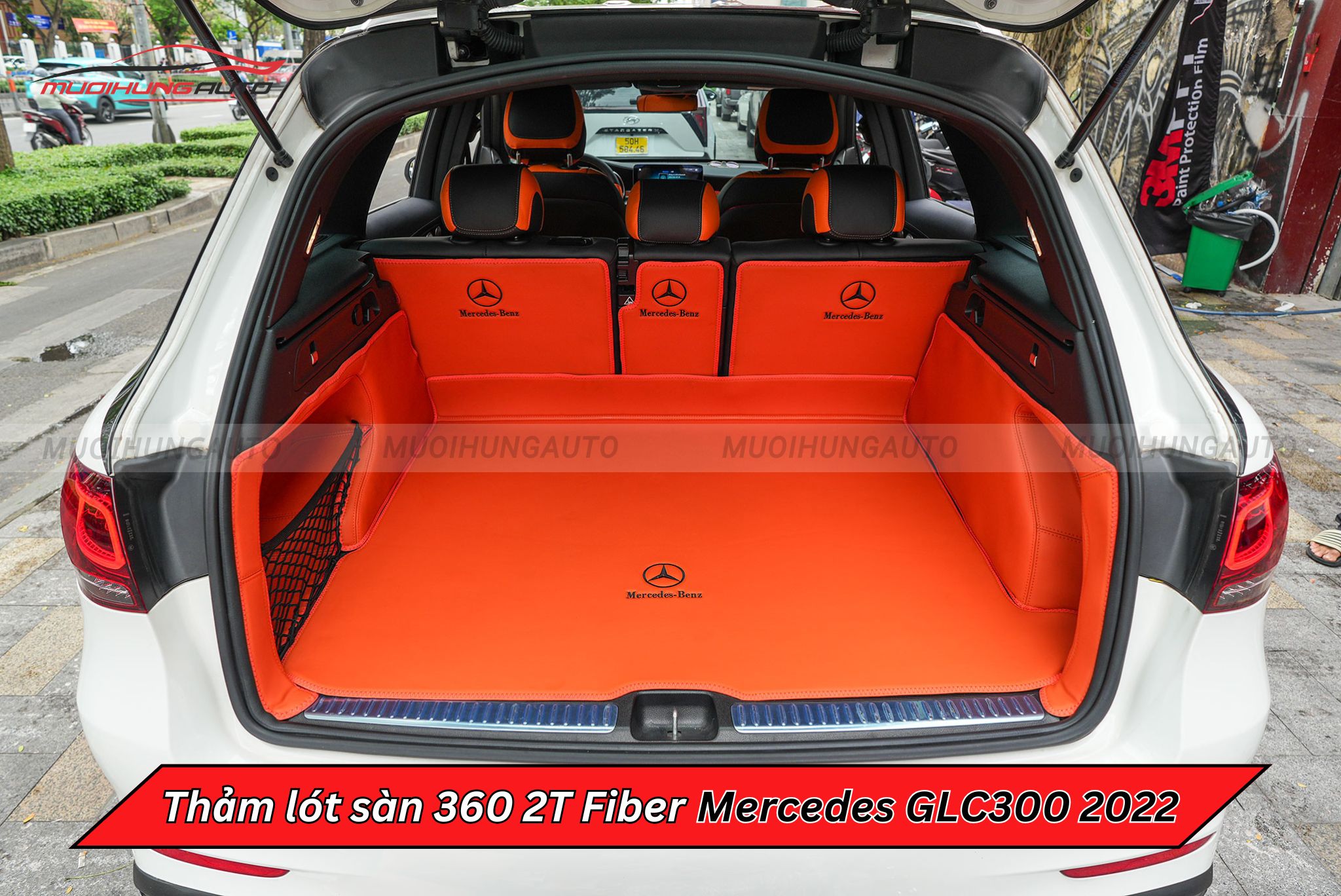 Thảm lót sàn 360 2T Fiber cho xe Mercedes GLC300 2022