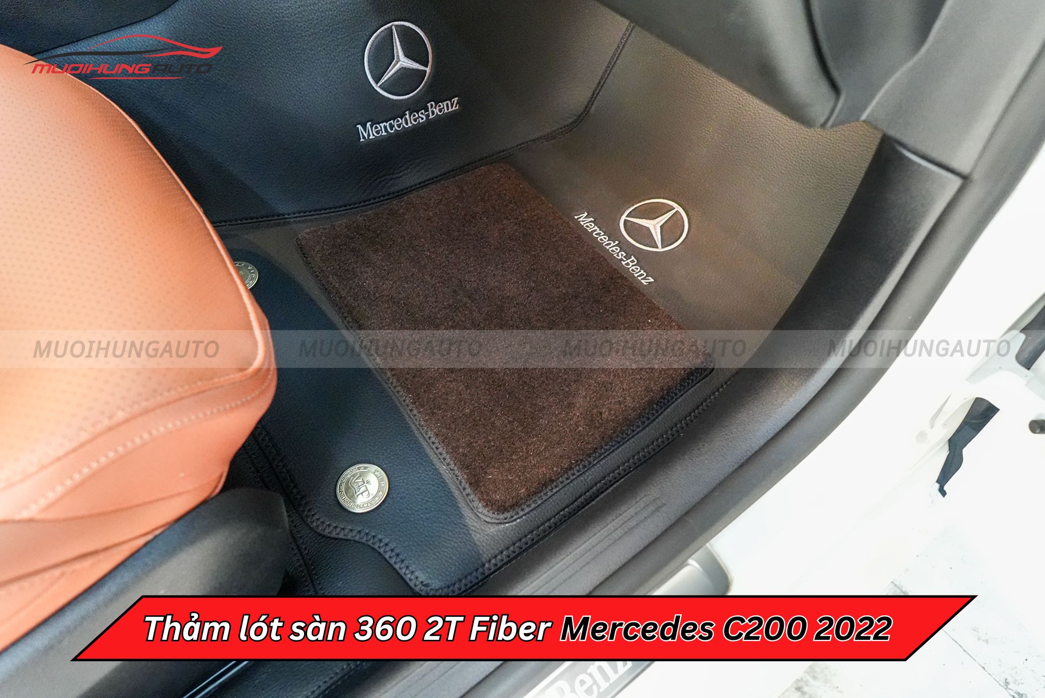 Thảm lót sàn 360 2T Fiber Mercedes C200 2022