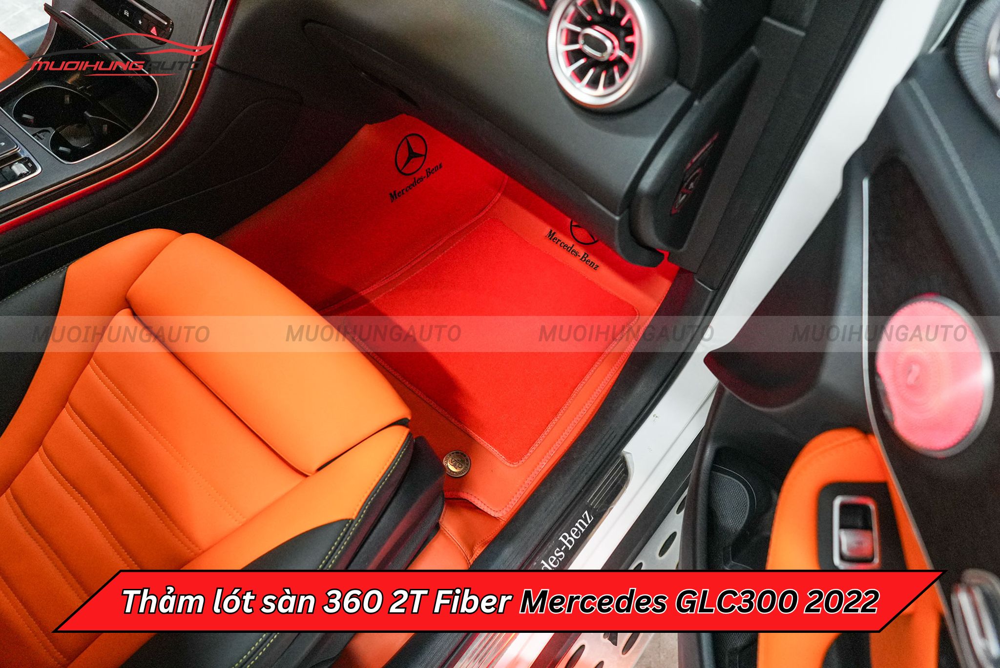 Thảm lót sàn 360 2T Fiber Mercedes GLC300 2022