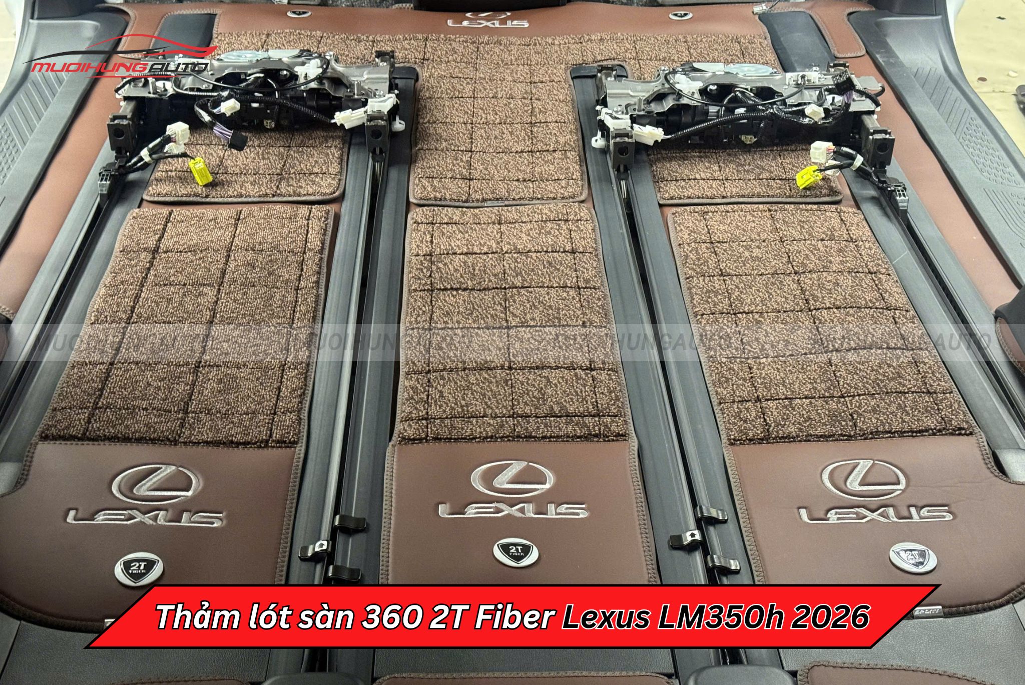 Thảm lót sàn 360 2T Fiber xe Lexus LM350h 2026