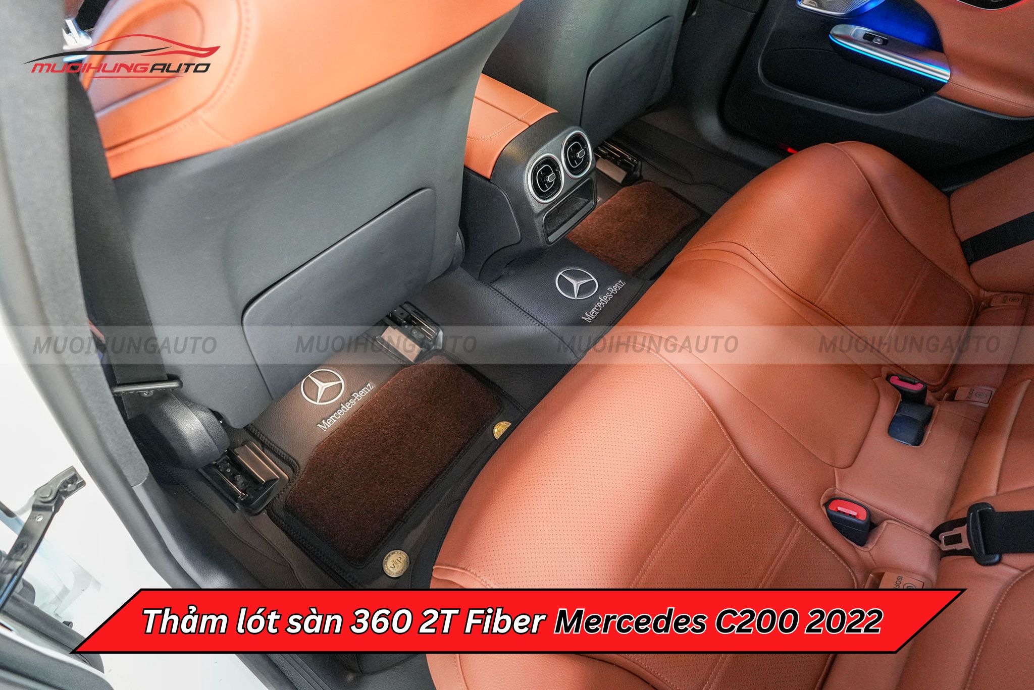 Thảm lót sàn 360 2T Fiber xe Mercedes C200 2022