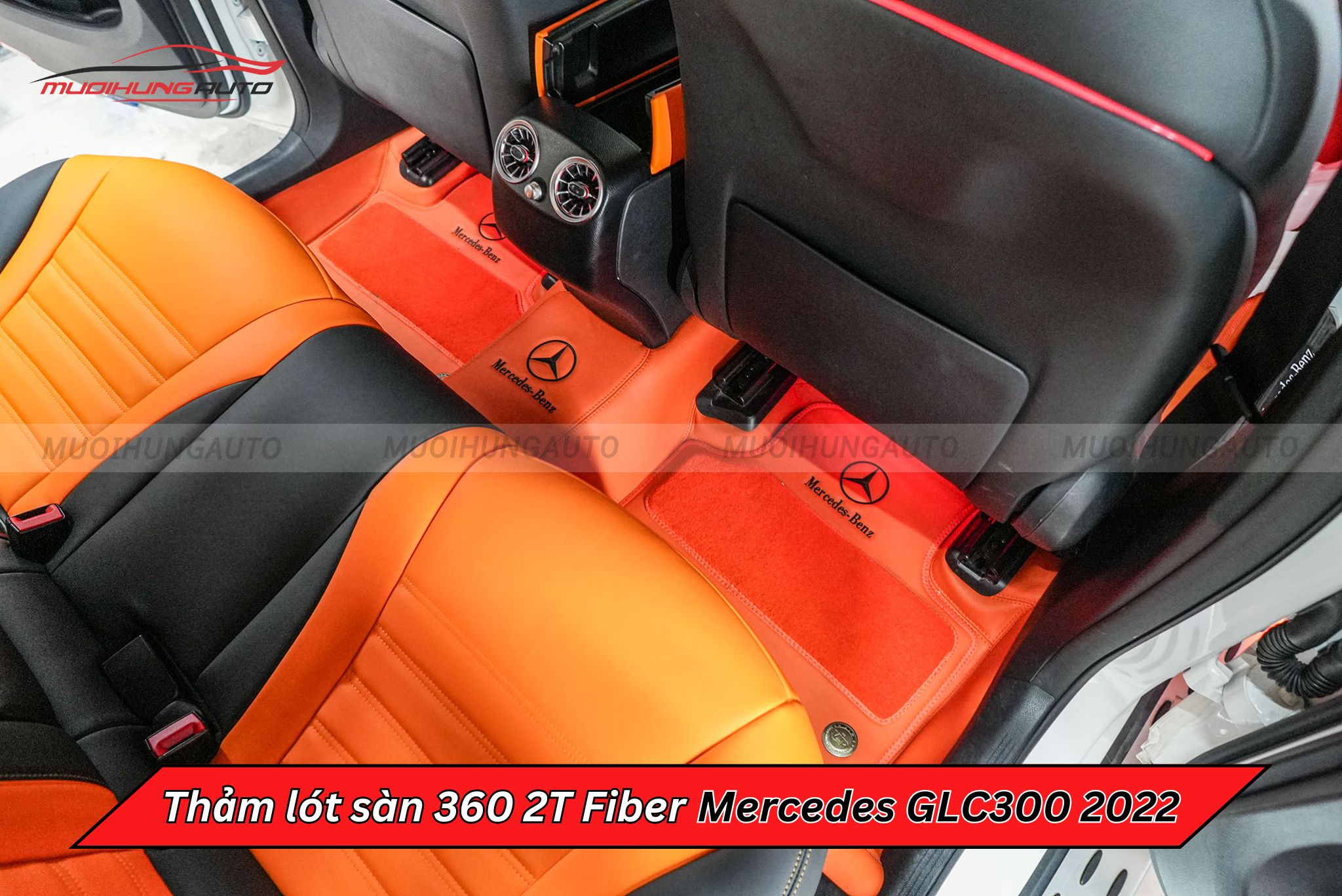 Thảm lót sàn 360 2T Fiber xe Mercedes GLC300 2022