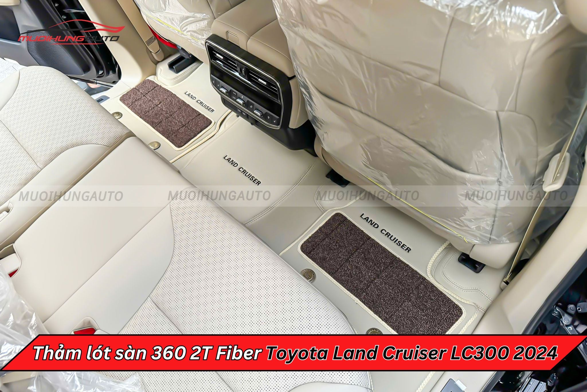 Thảm lót sàn 360 2T Fiber xe Toyota Land Cruiser LC300 2024