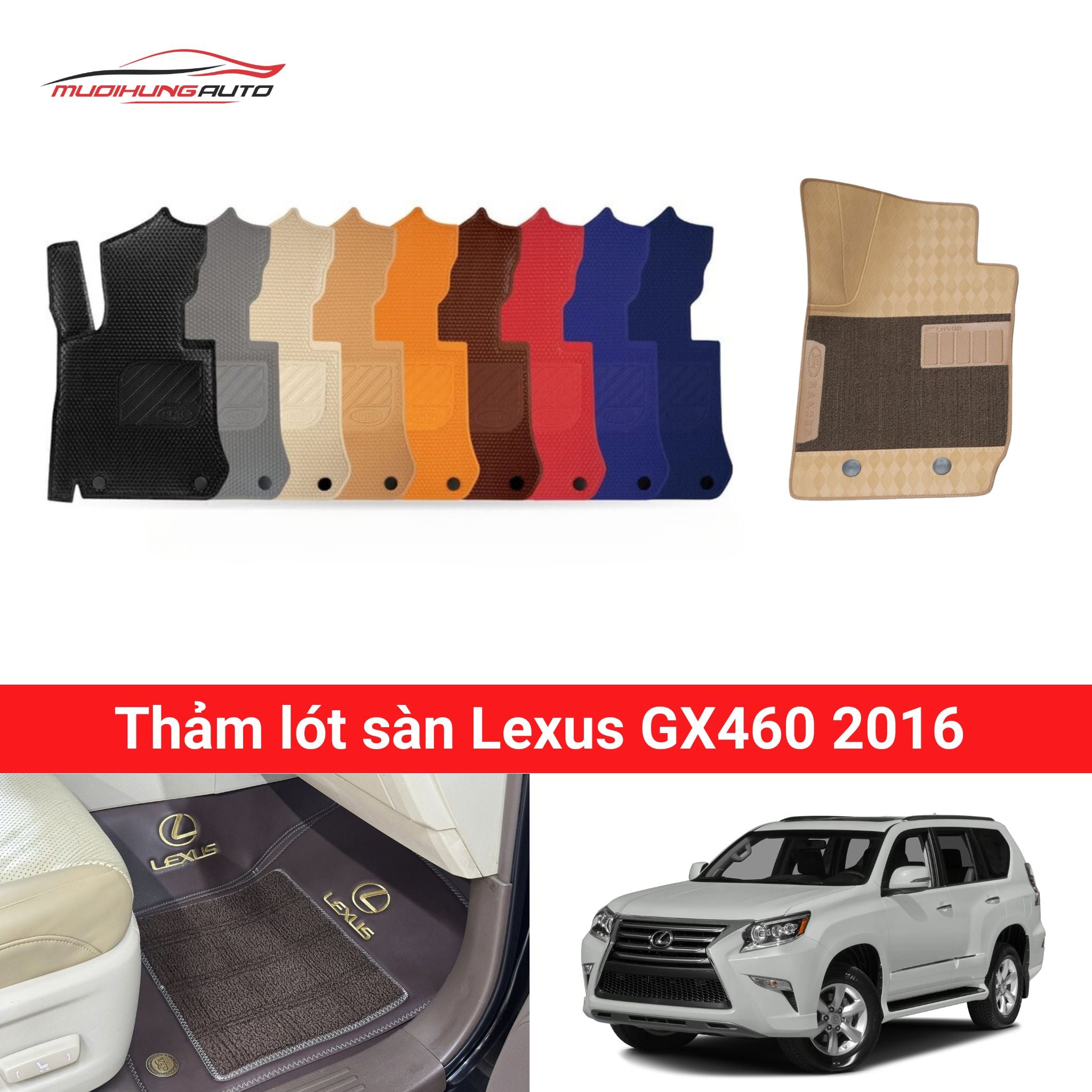 Thảm lót sàn Lexus GX460 2016