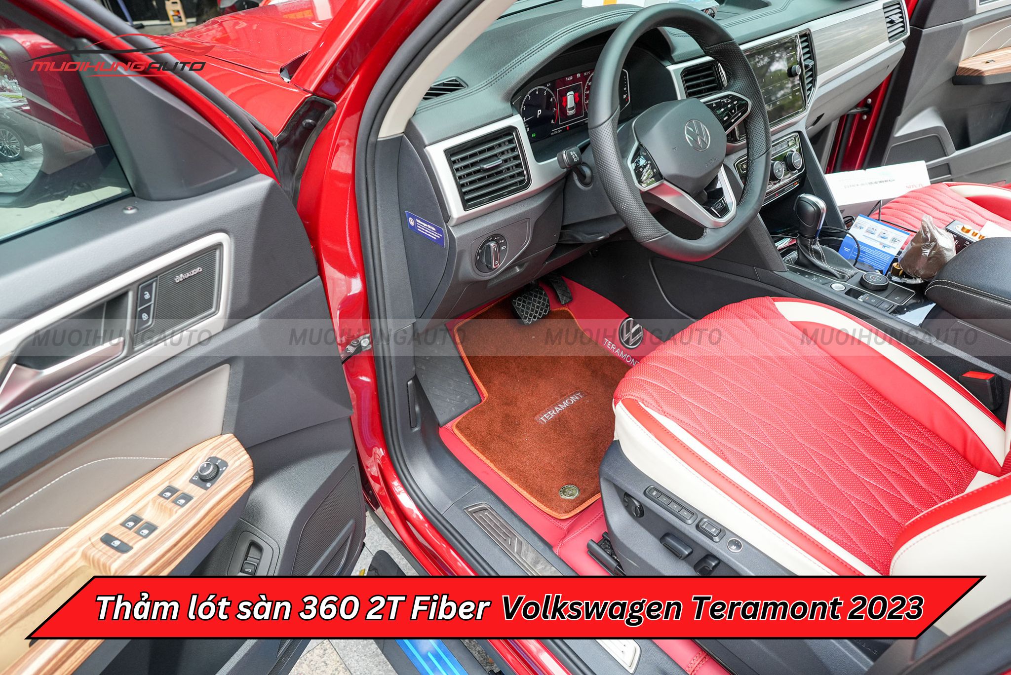 Thảm lót sàn ô tô 360 2T Fiber Volkswagen Teramont 2023
