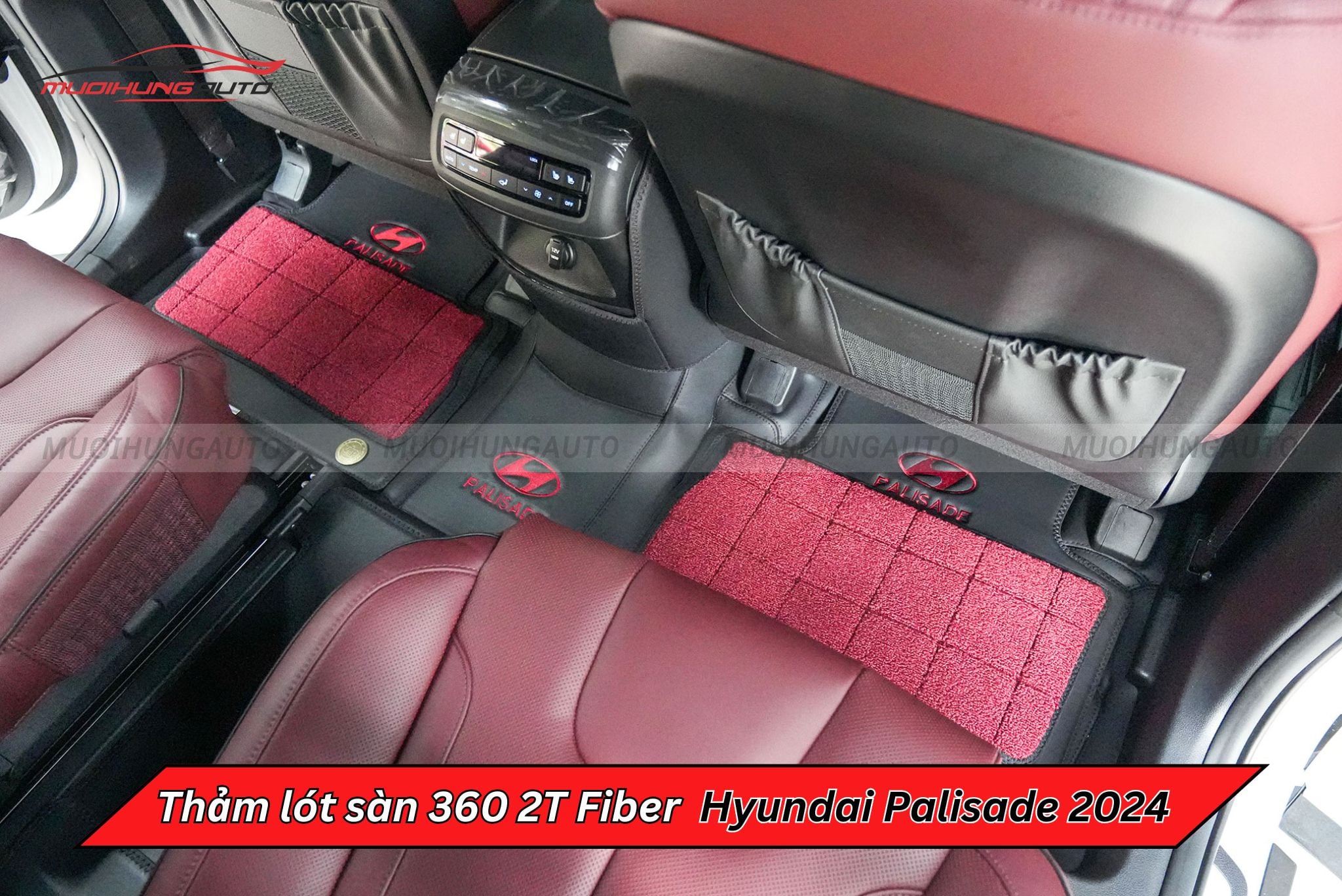 Thảm sàn 360 2T Fiber cho Hyundai Palisade 2024