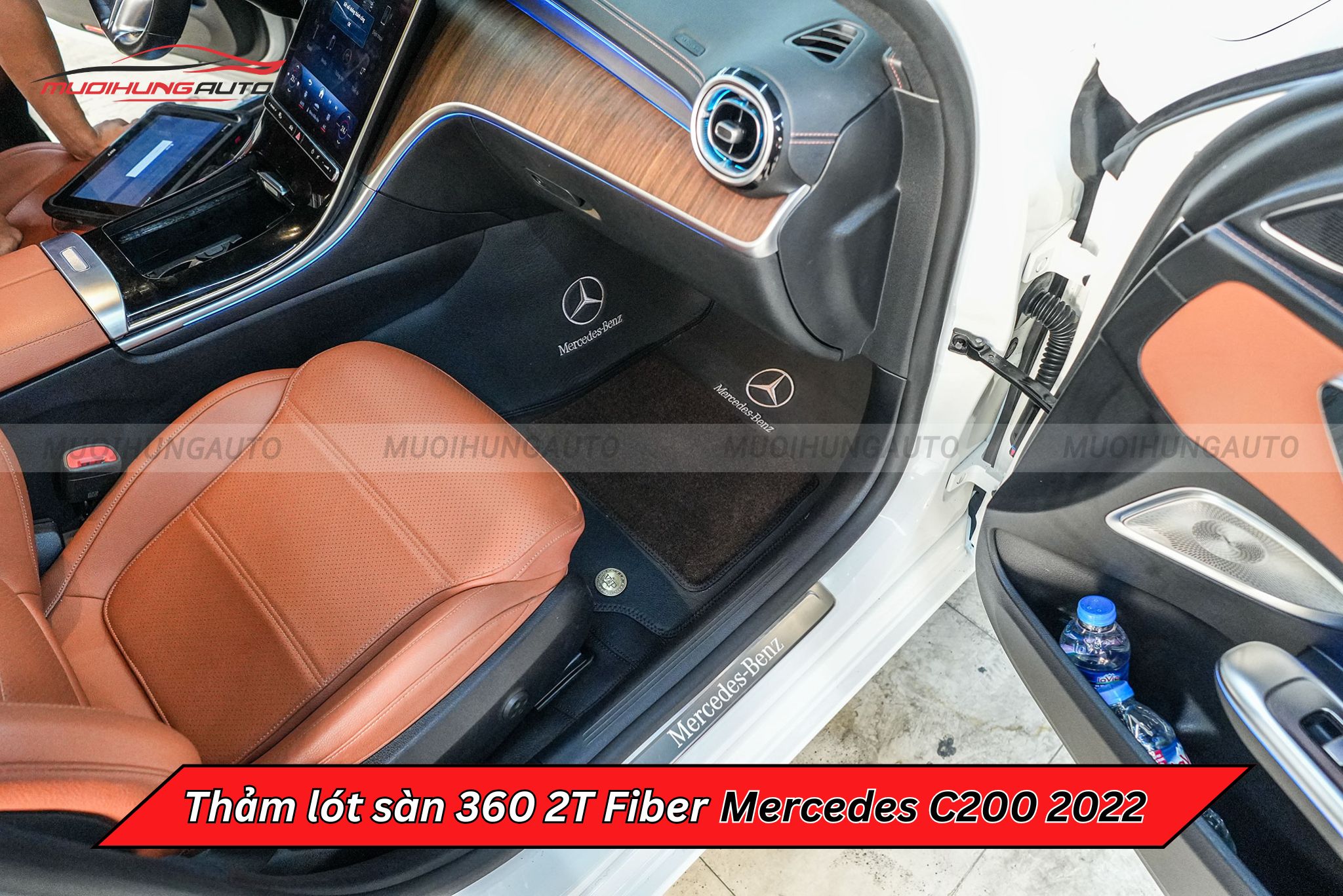 Thảm sàn ô tô 360 2T Fiber Mercedes C200 2022