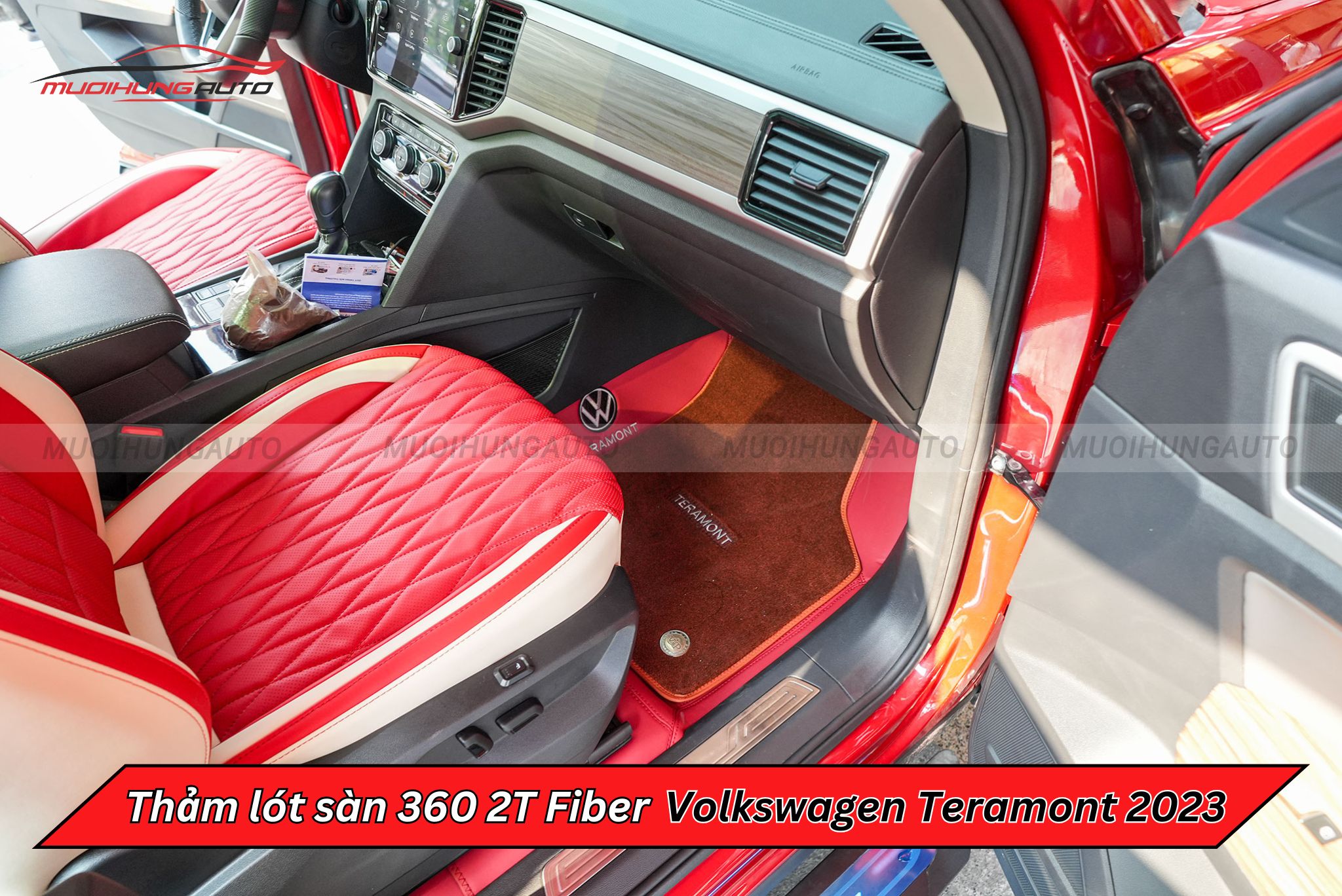 Thảm sàn ô tô 360 2T Fiber Volkswagen Teramont 2023