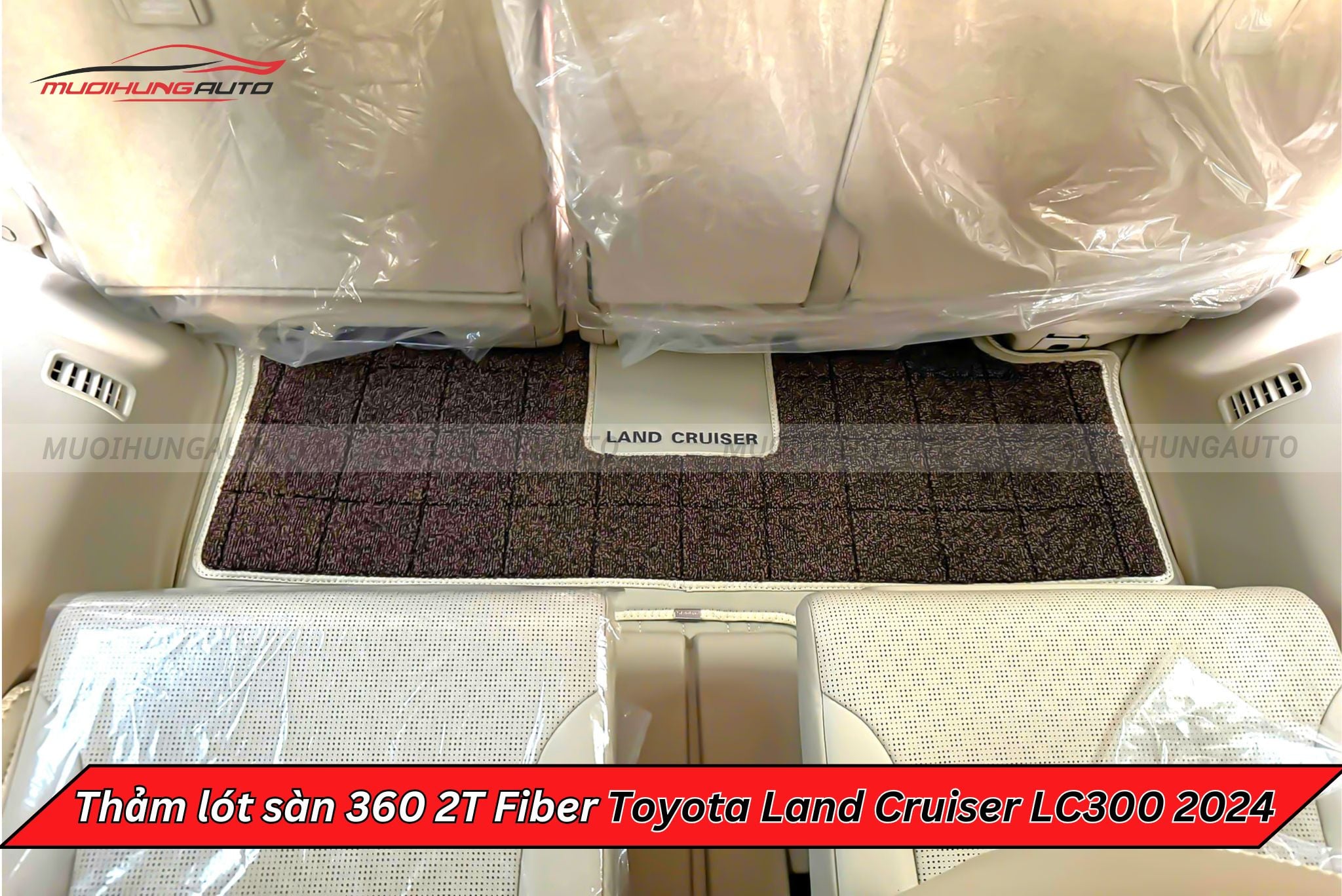 Thảm sàn ô tô cao cấp 360 2T Fiber Toyota Land Cruiser LC300 2024