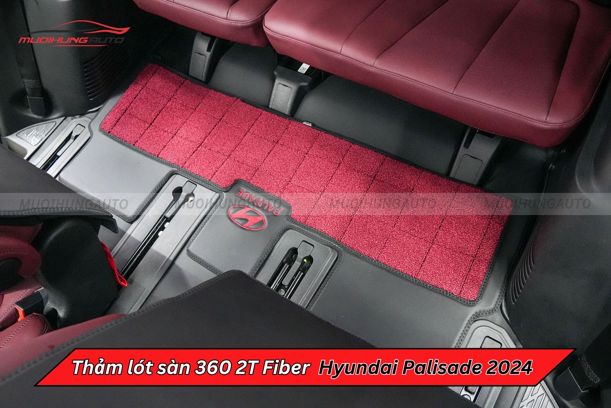Thảm trải sàn 360 2T Fiber xe Hyundai Palisade 2024