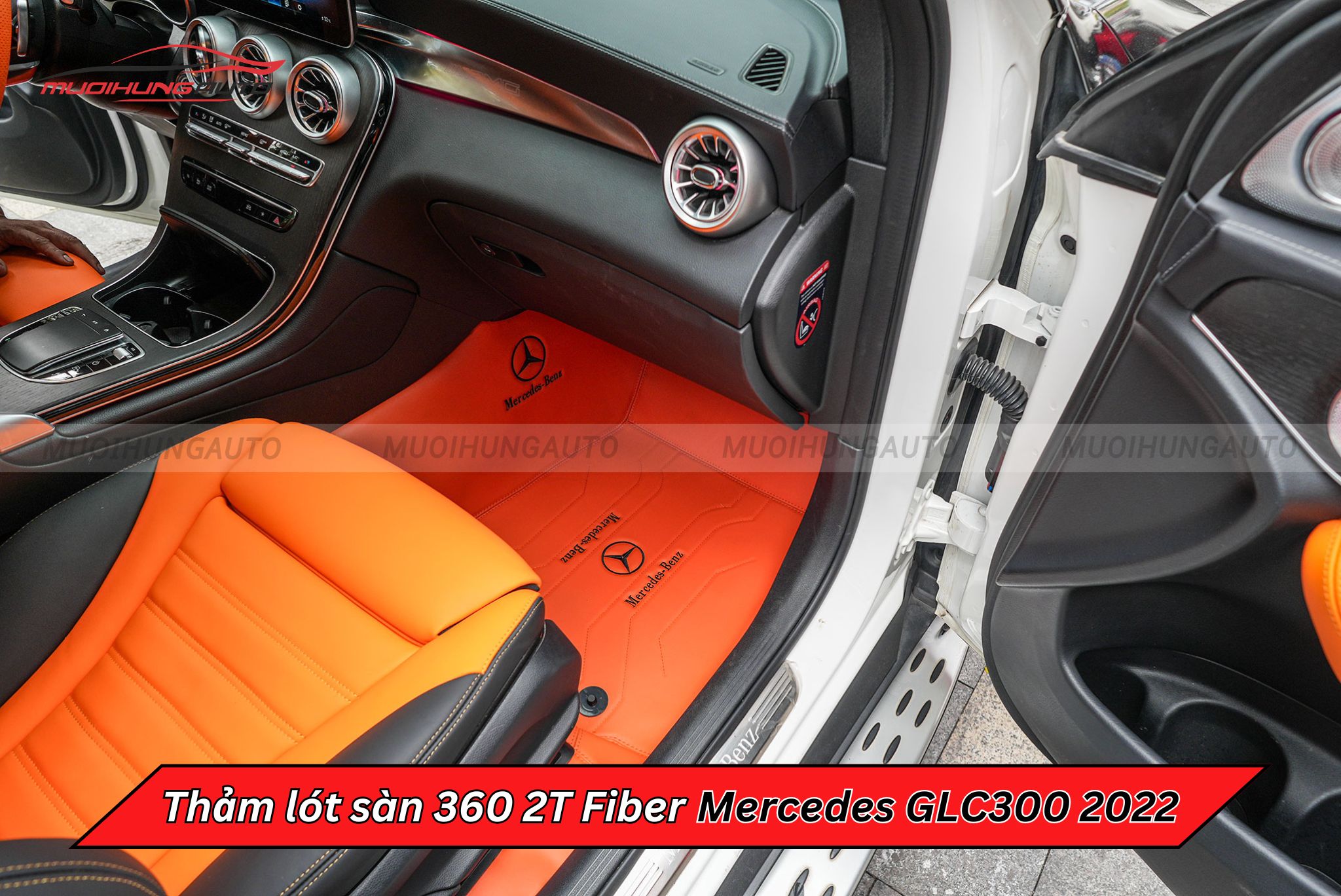 Thảm trải sàn ô tô 360 2T Fiber Mercedes GLC300 2022