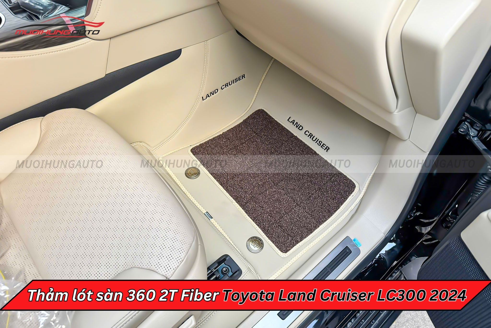 Thảm trải sàn ô tô 360 2T Fiber Toyota Land Cruiser LC300 2024