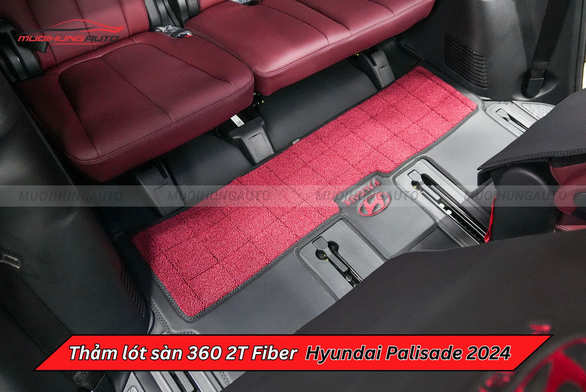 Thảm trải sàn ô tô cao cấp 360 2T Fiber Hyundai Palisade 2024