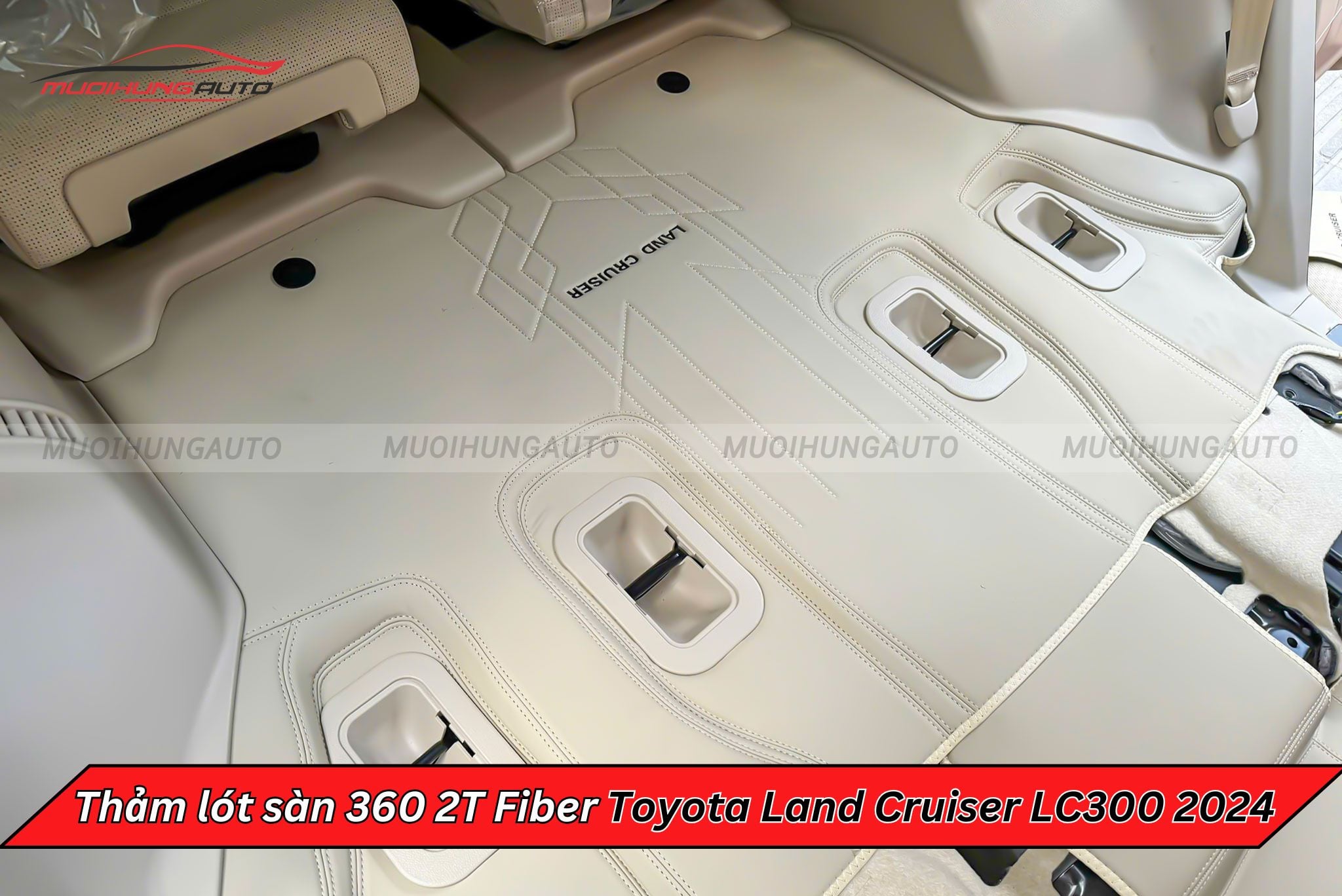 Thảm trải sàn ô tô cao cấp 360 2T Fiber Toyota Land Cruiser LC300 2024